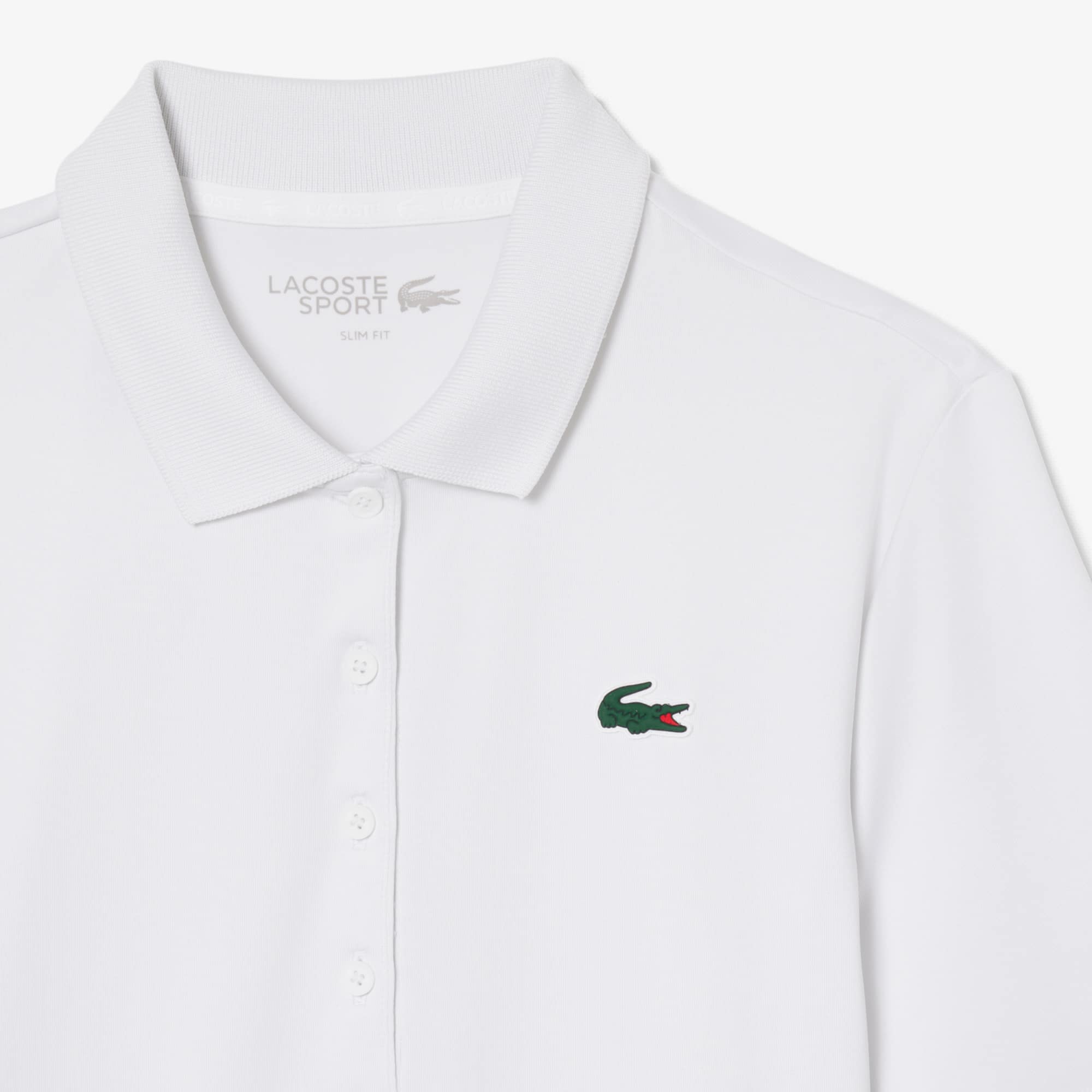 Slim Fit UV Protect Stretch Golf Polo - White