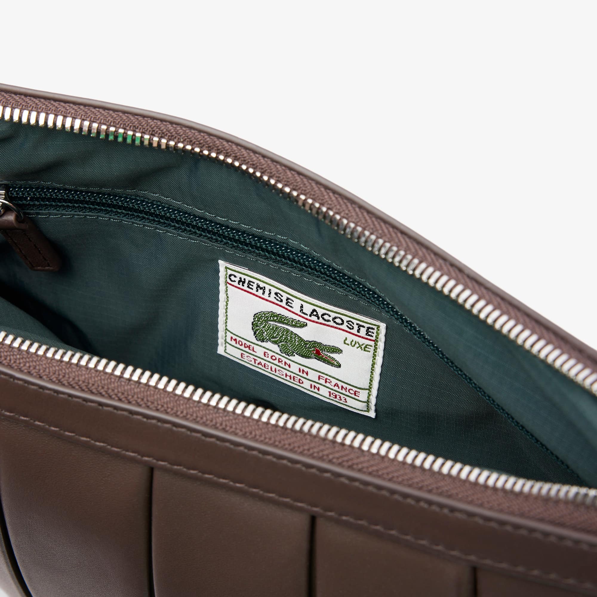 Large Lenglen Leather Bag - COFFEE BEAN
