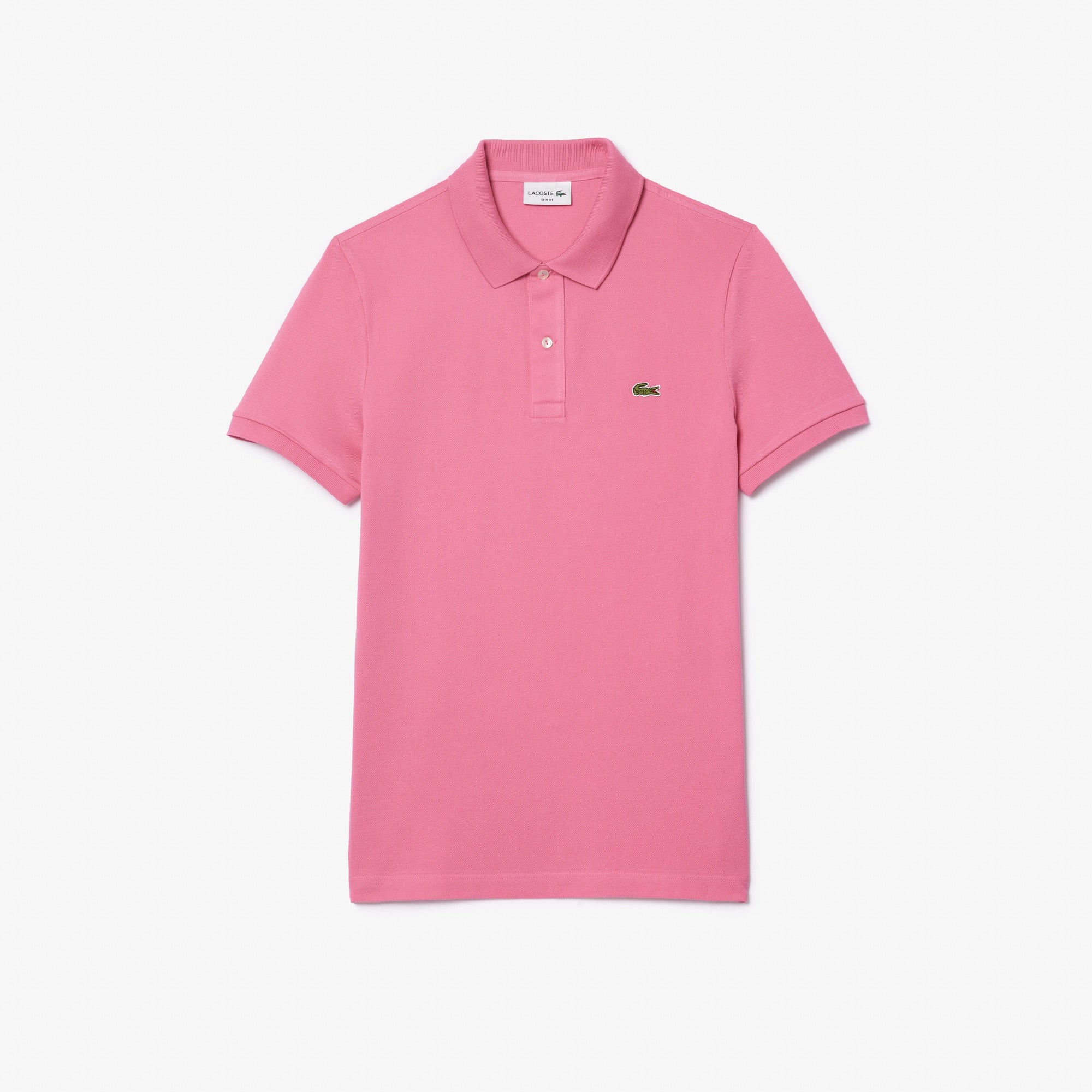 Men's Slim Fit Piqué Polo - Bubblegum pink