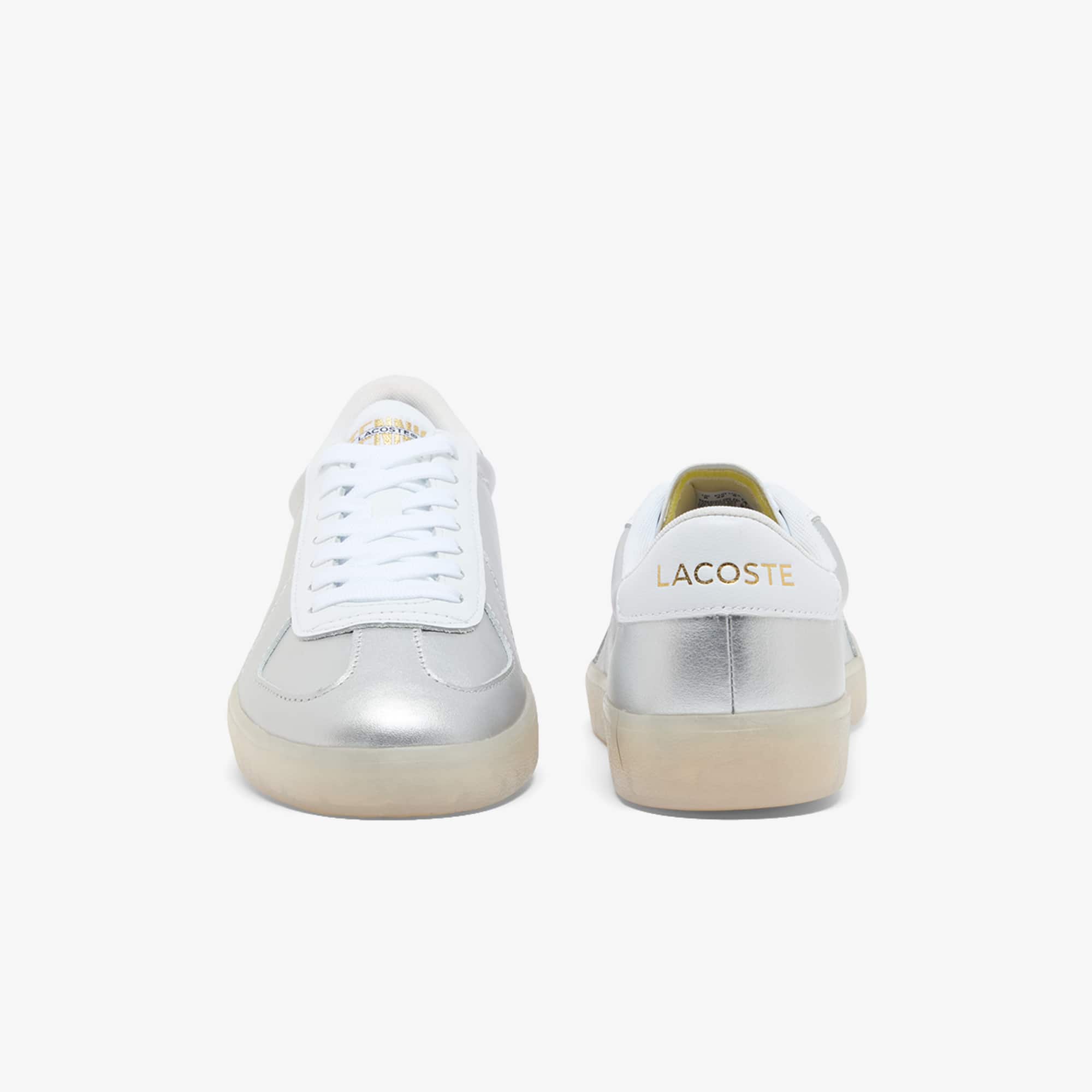 Men's Baseshot Pro Leather Sneakers - SLV/OFF WHT