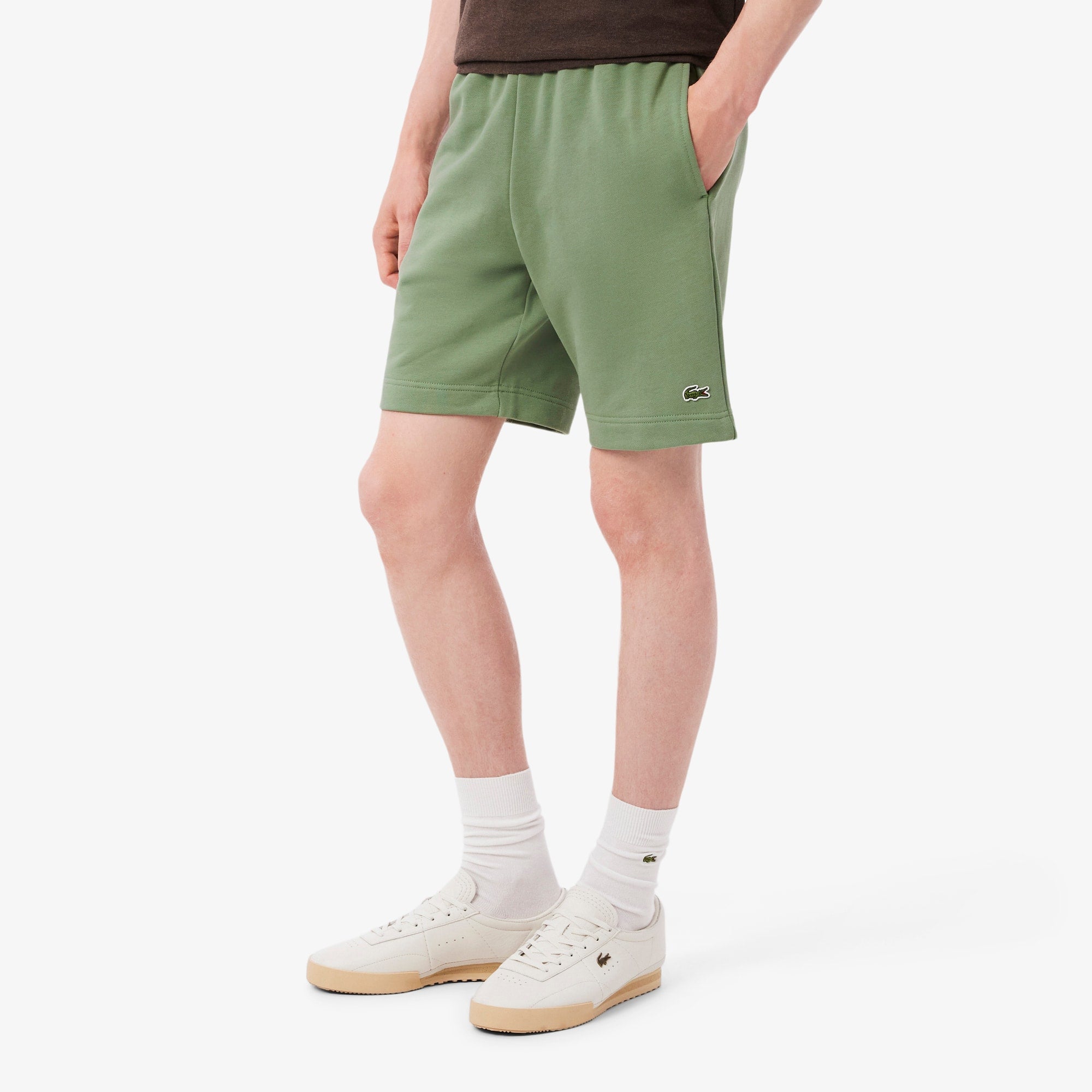 Men's Regular Fit Fleece Shorts - Green