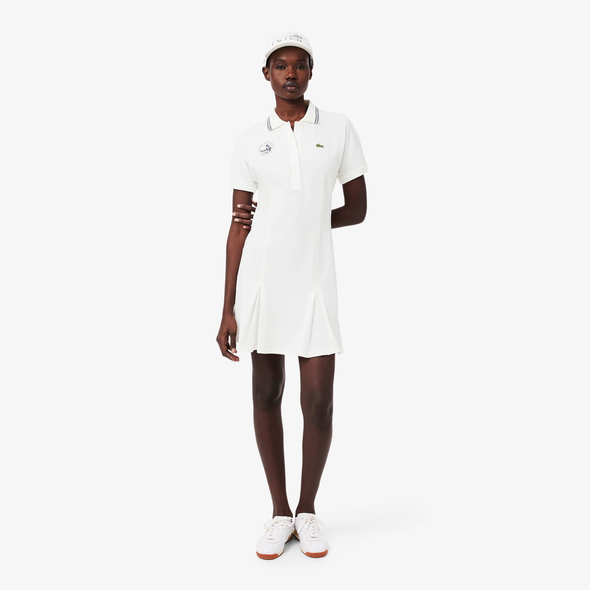 Miami Open Edition Polo Collar Dress - White