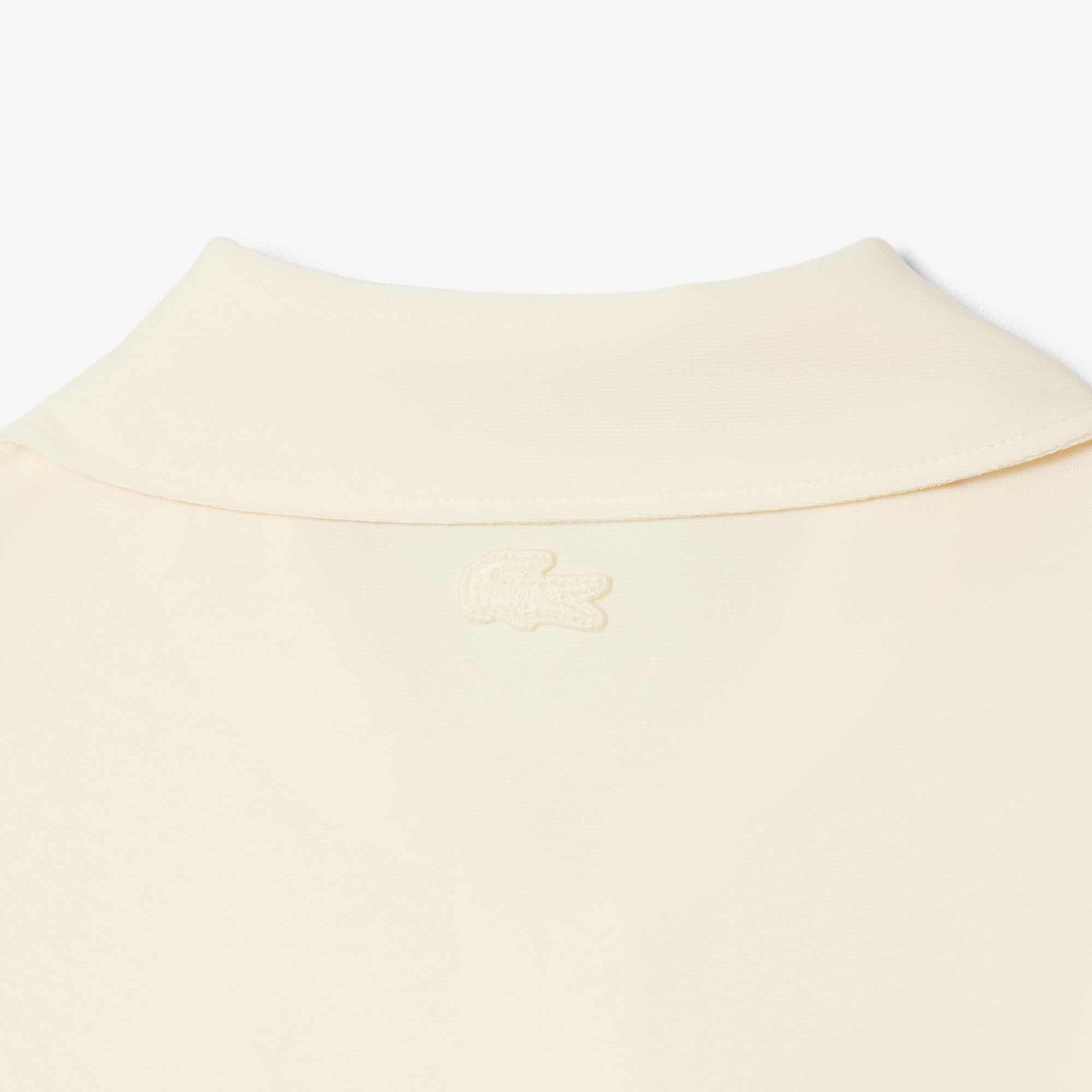 Slim Fit Embroidered Polo - Lemon Beige