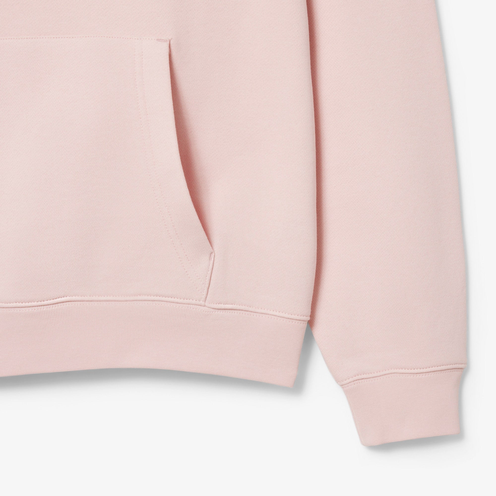Men's Printed Fleece Hoodie - Light Pink