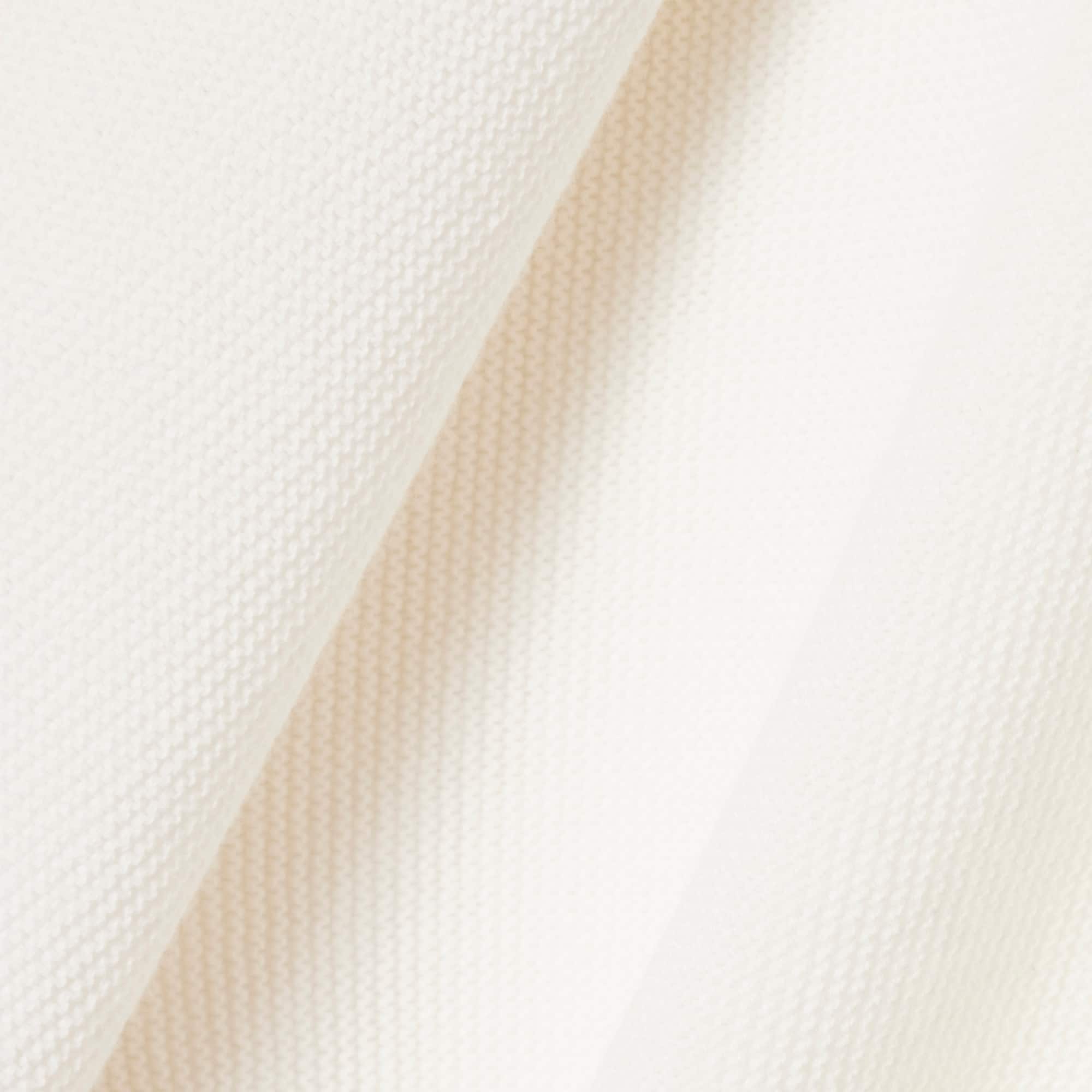 Women's V-Neck Moss Stitch Cotton Cardigan - White