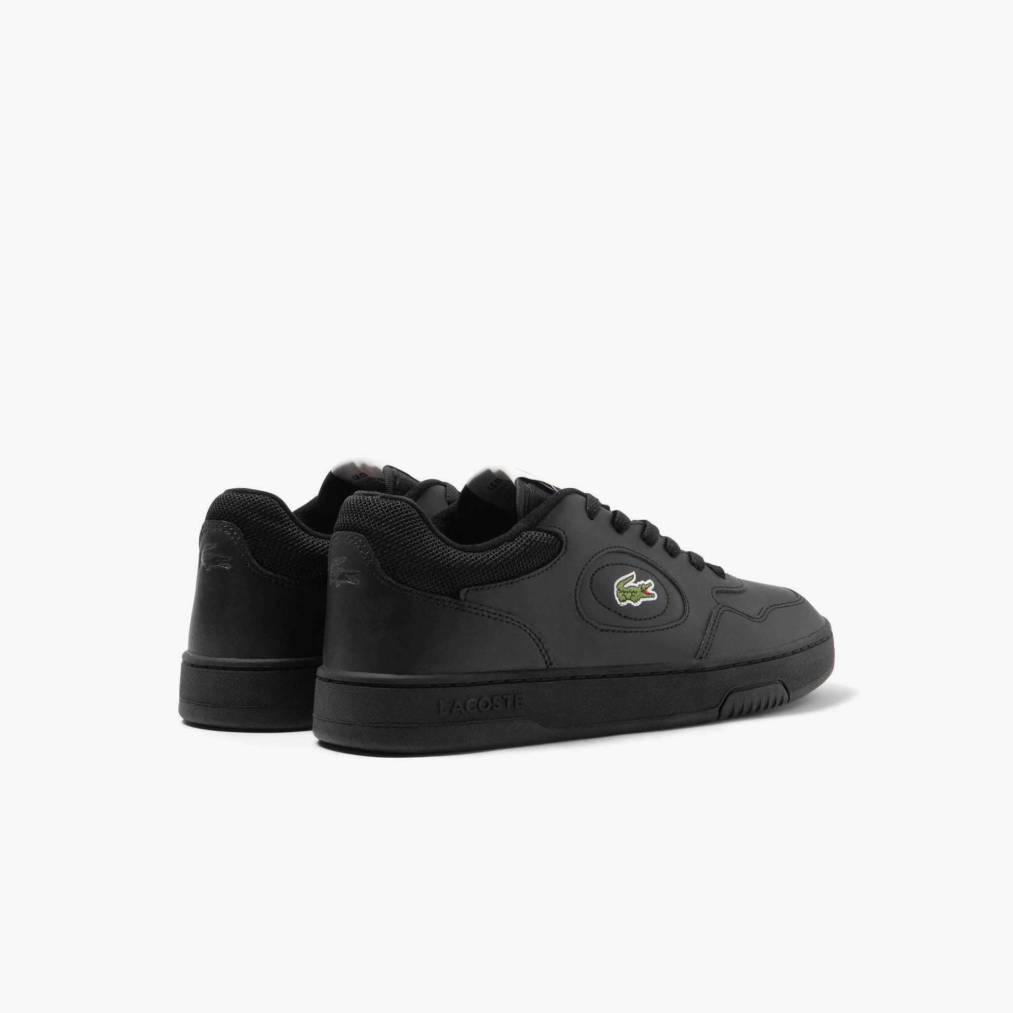 Men's Lineset Leather Sneakers - BLK/BLK