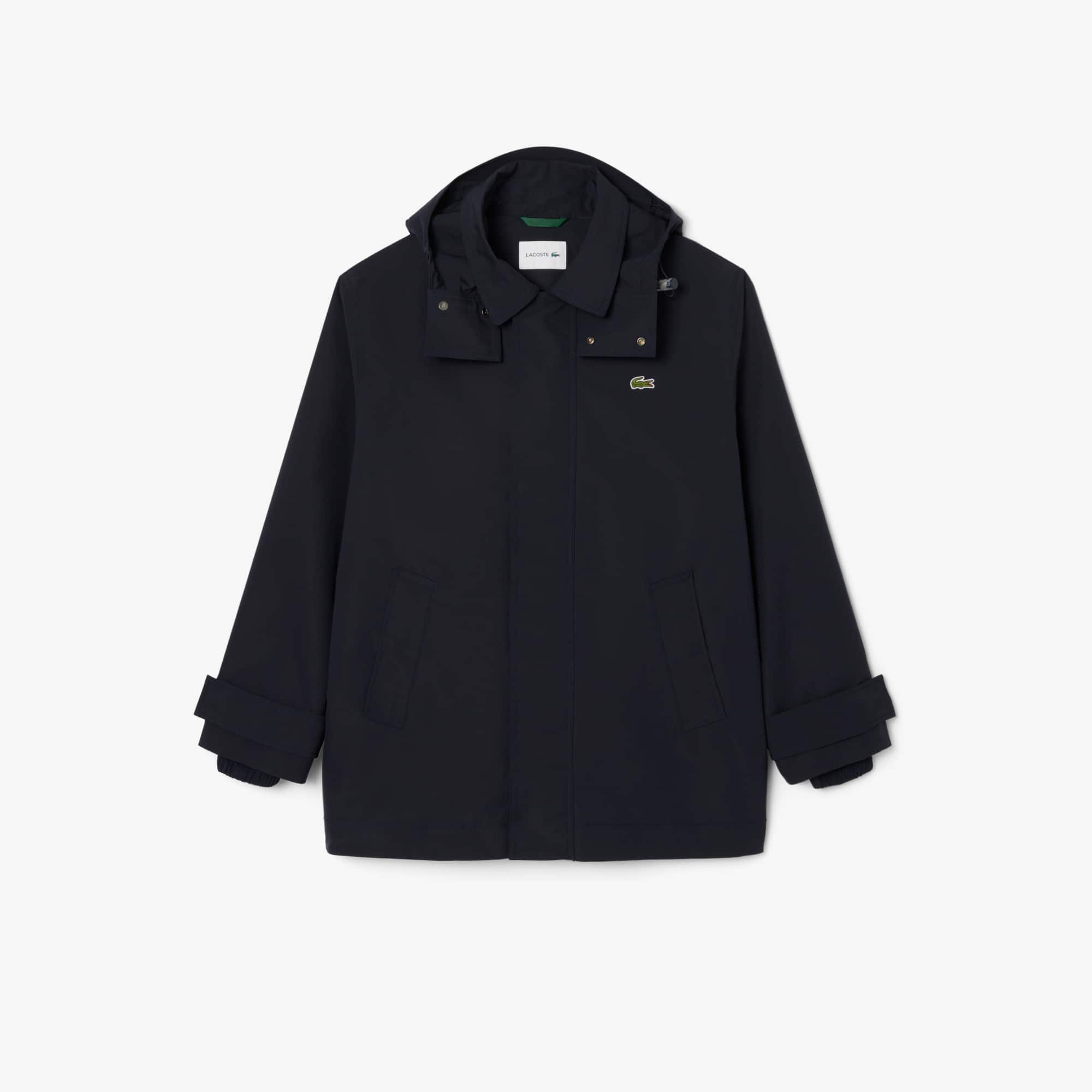 Men's Mid-Length Water-Repellent Hooded Parka - Abysm blue