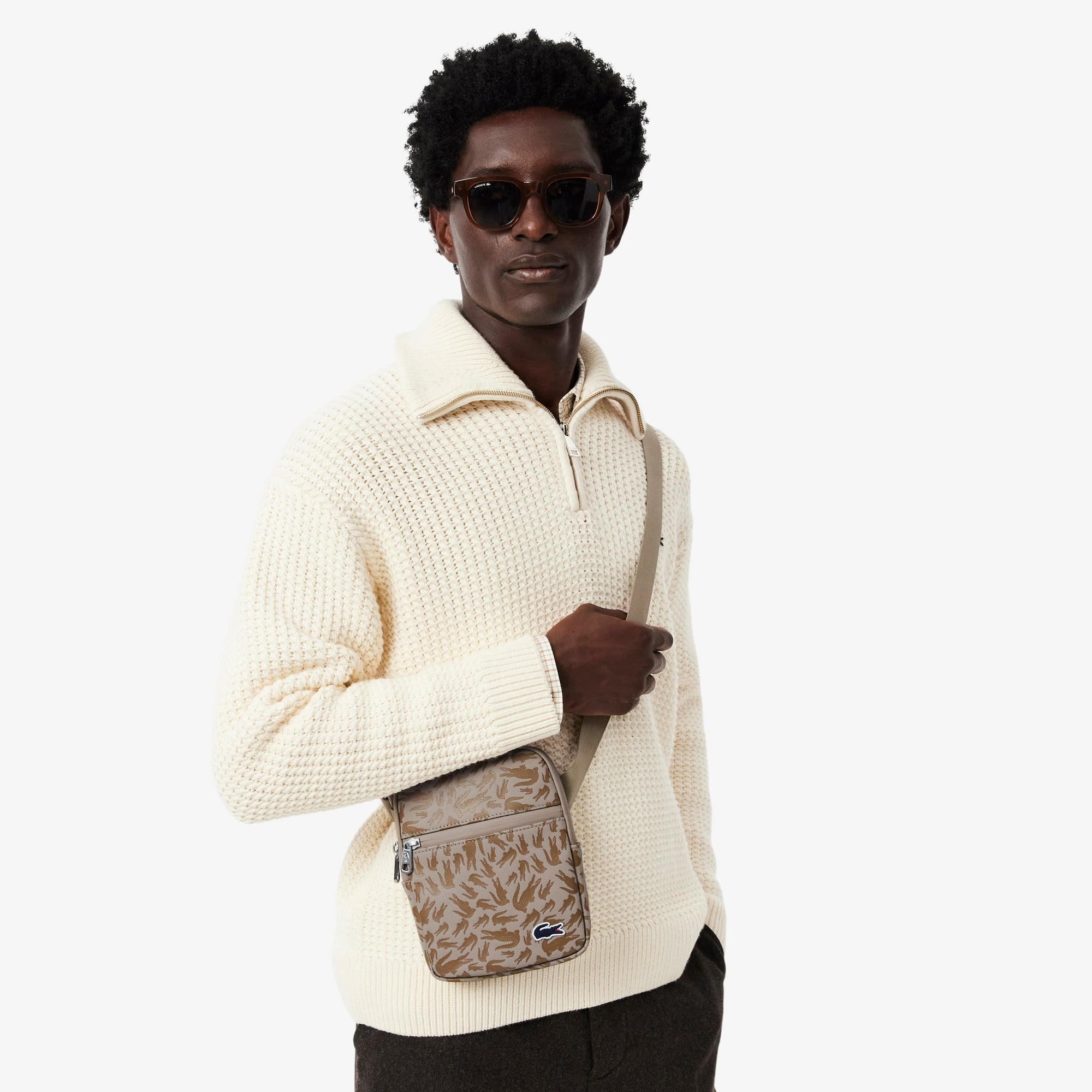 Small LCST Flat Satchel - CAMO FUNGI
