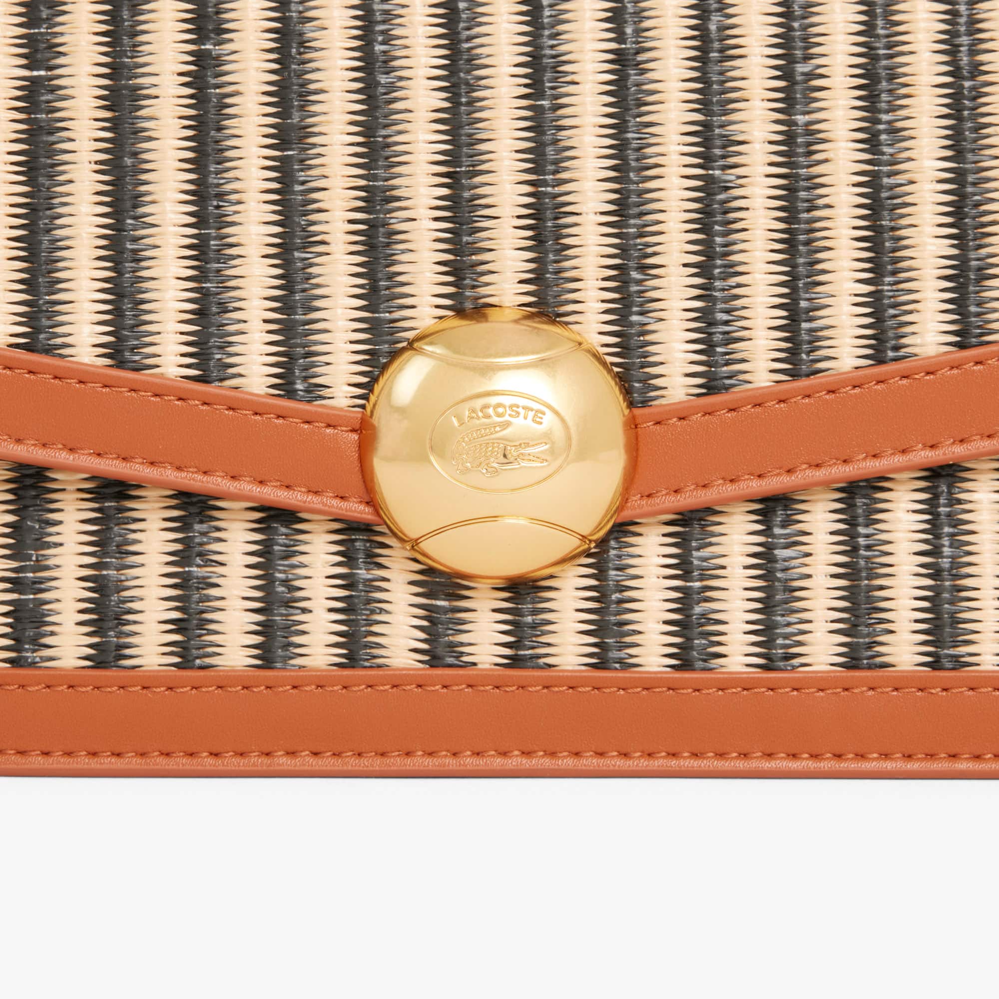 Summer Pack Raffia Shoulder Bag - NATURAL NOIR TAN