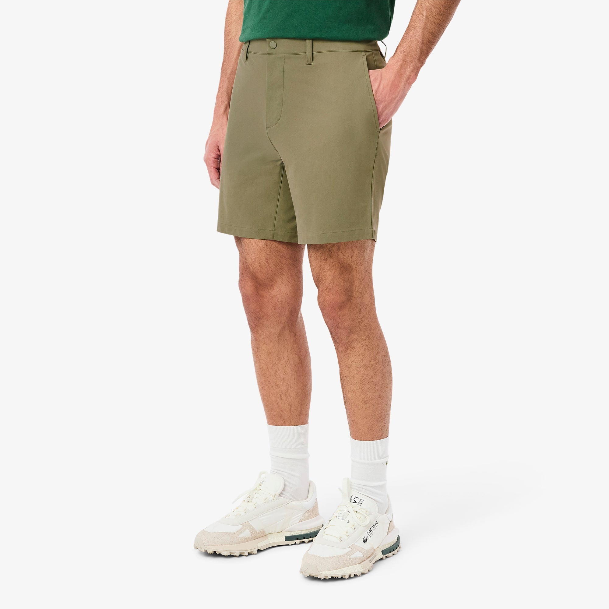 Men's Slim Fit Commuter Shorts - Khaki Green