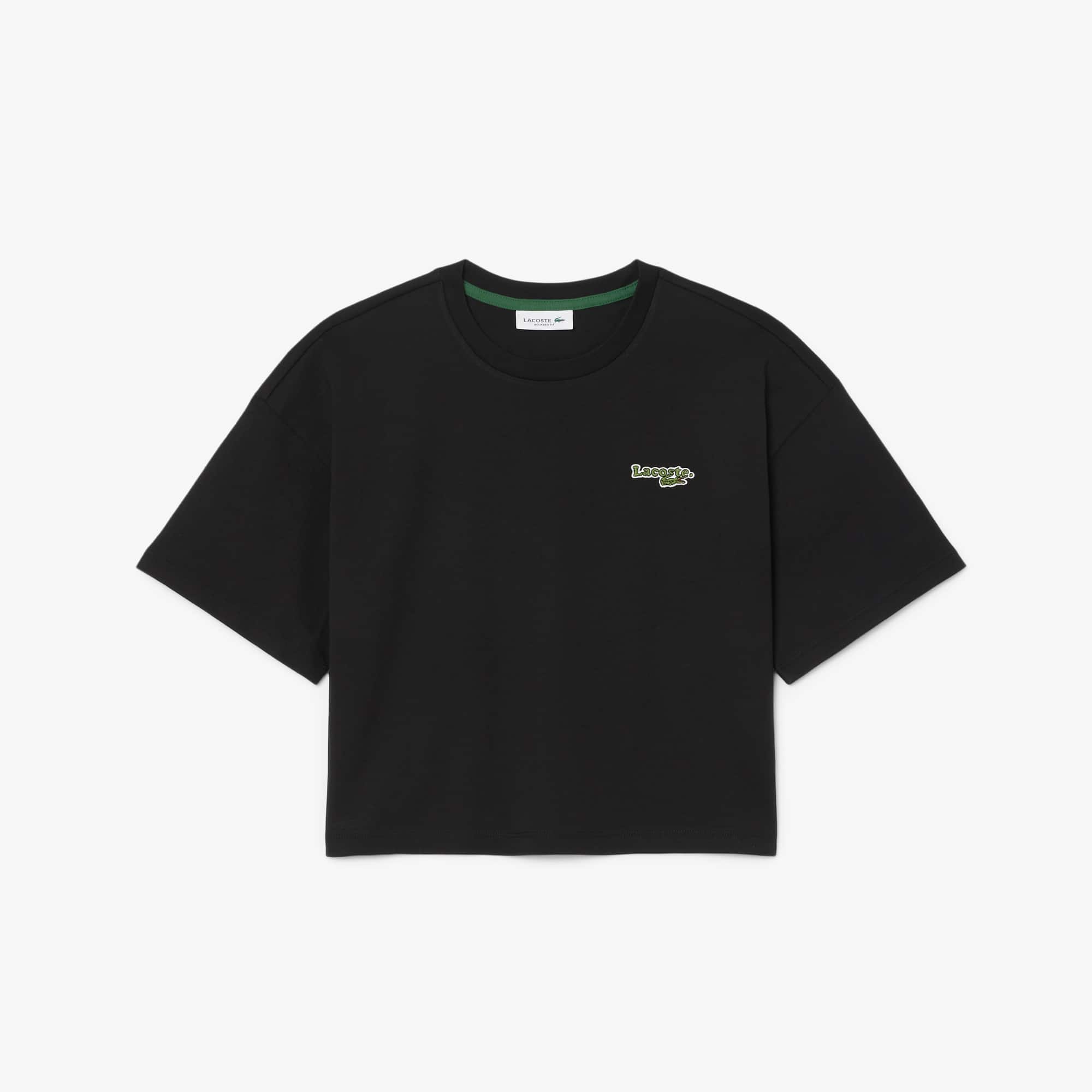 Casual Cotton Jersey T-Shirt - Black