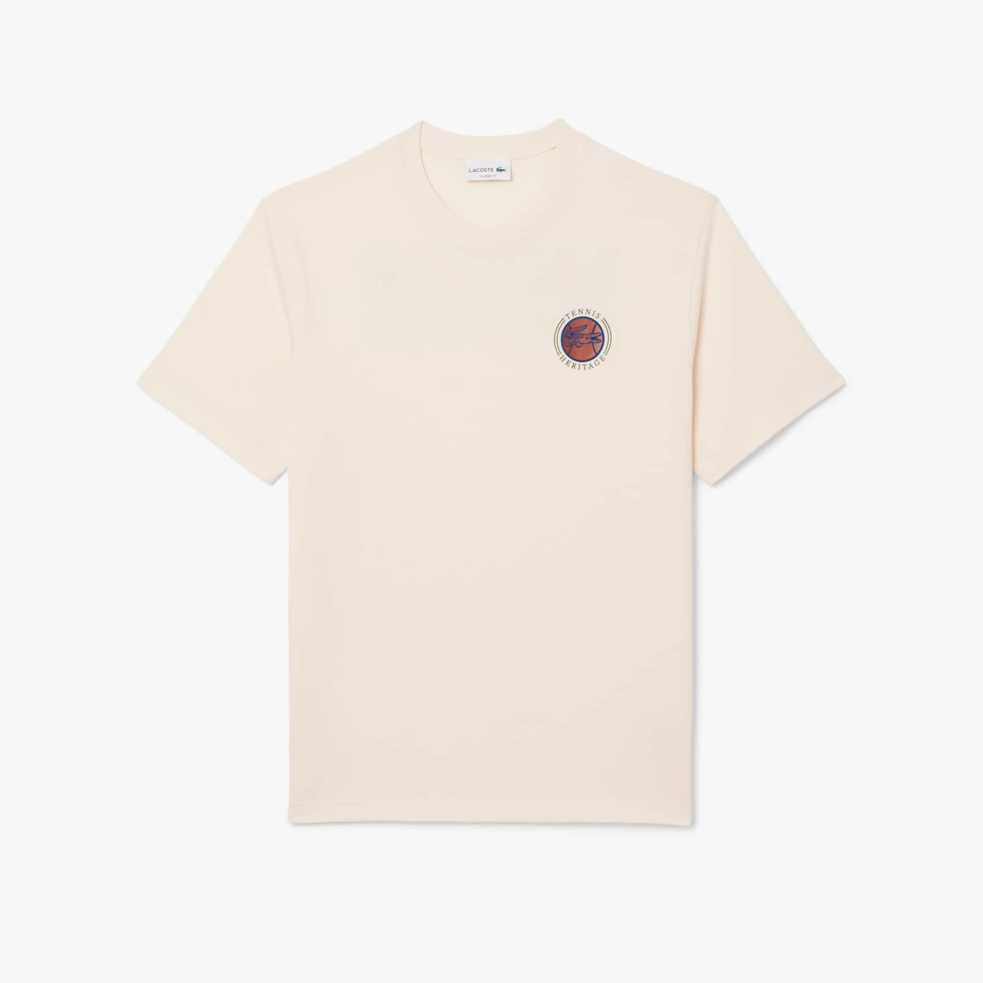 Men's Multi Print Jersey T-Shirt - Cream