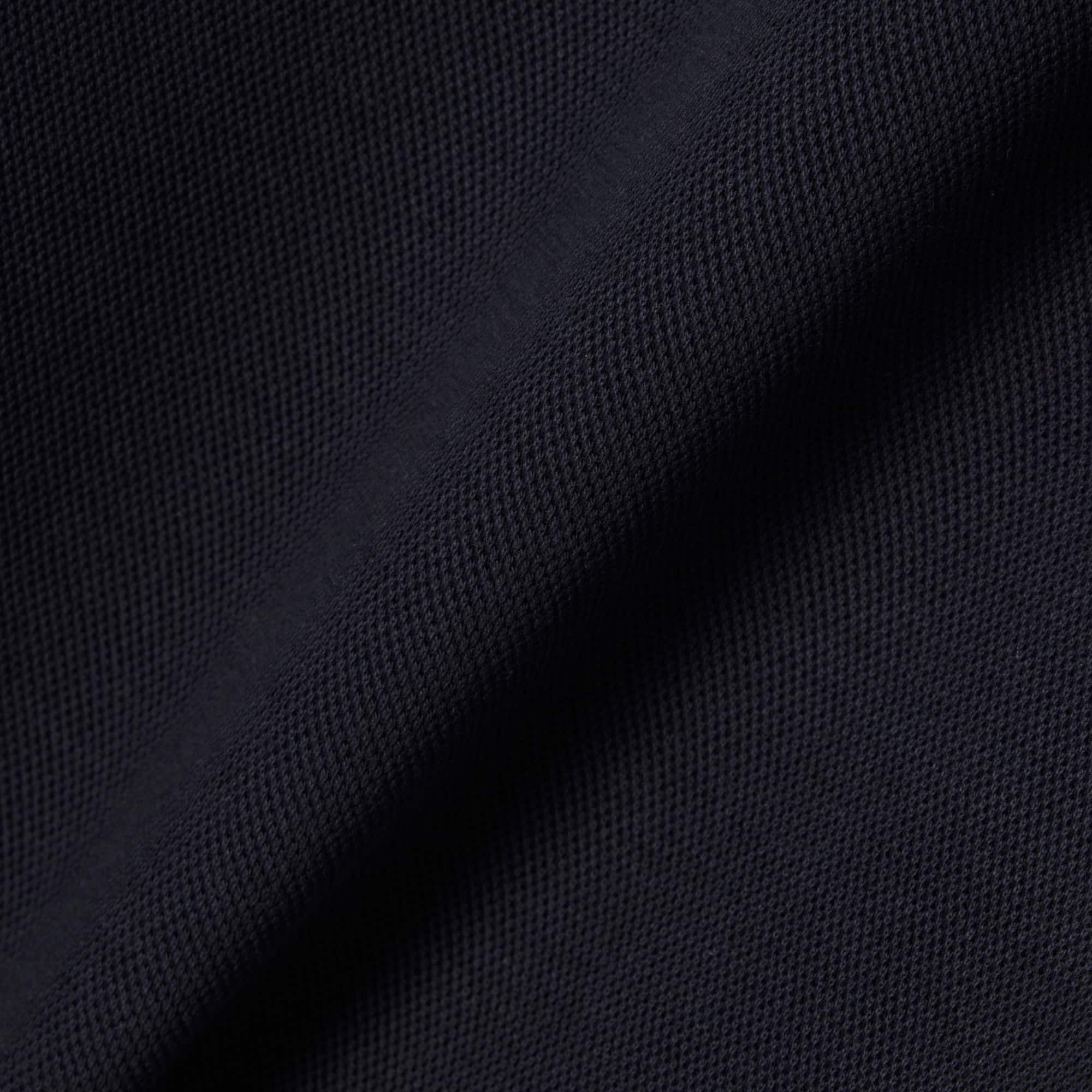 Loose Fit Zipped Neck Piqué Sweatshirt - Black