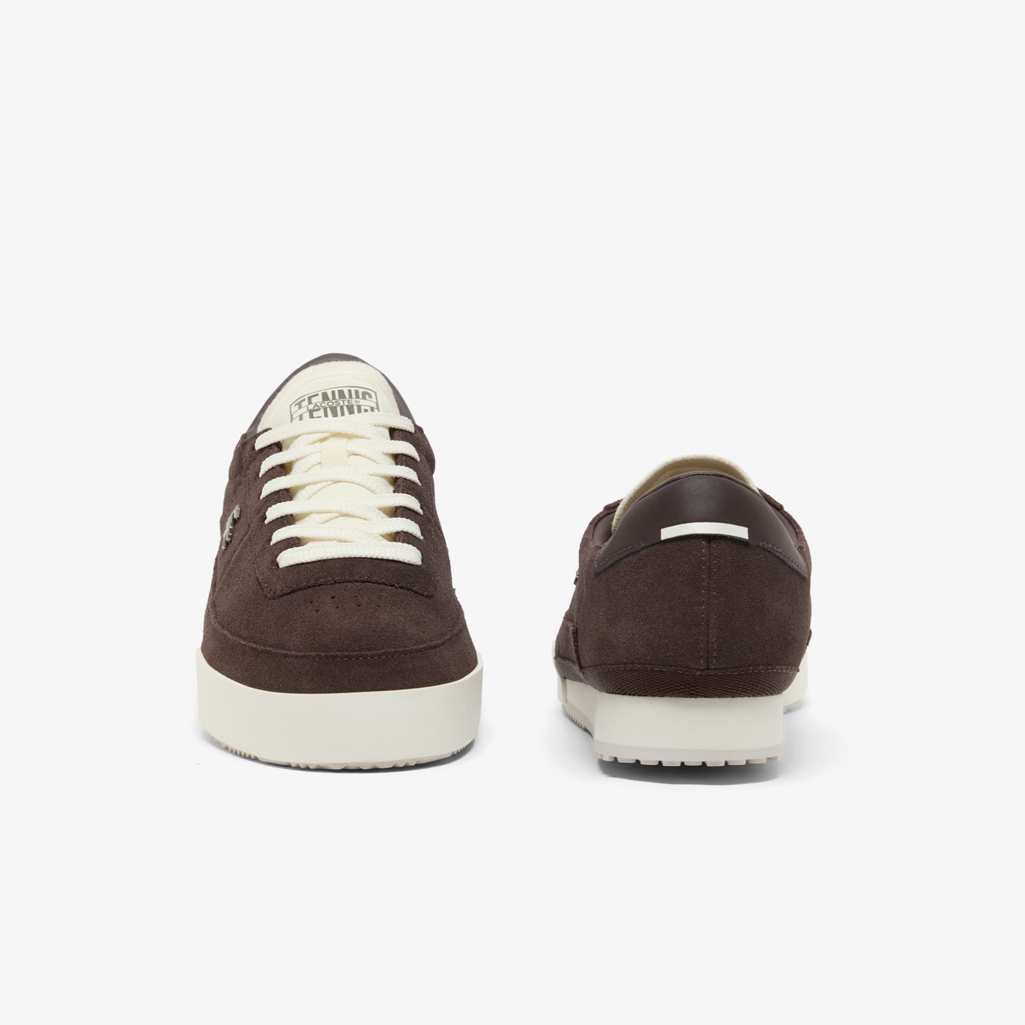 Men's Aura Suede Sneakers - DK BRW/OFF WHT