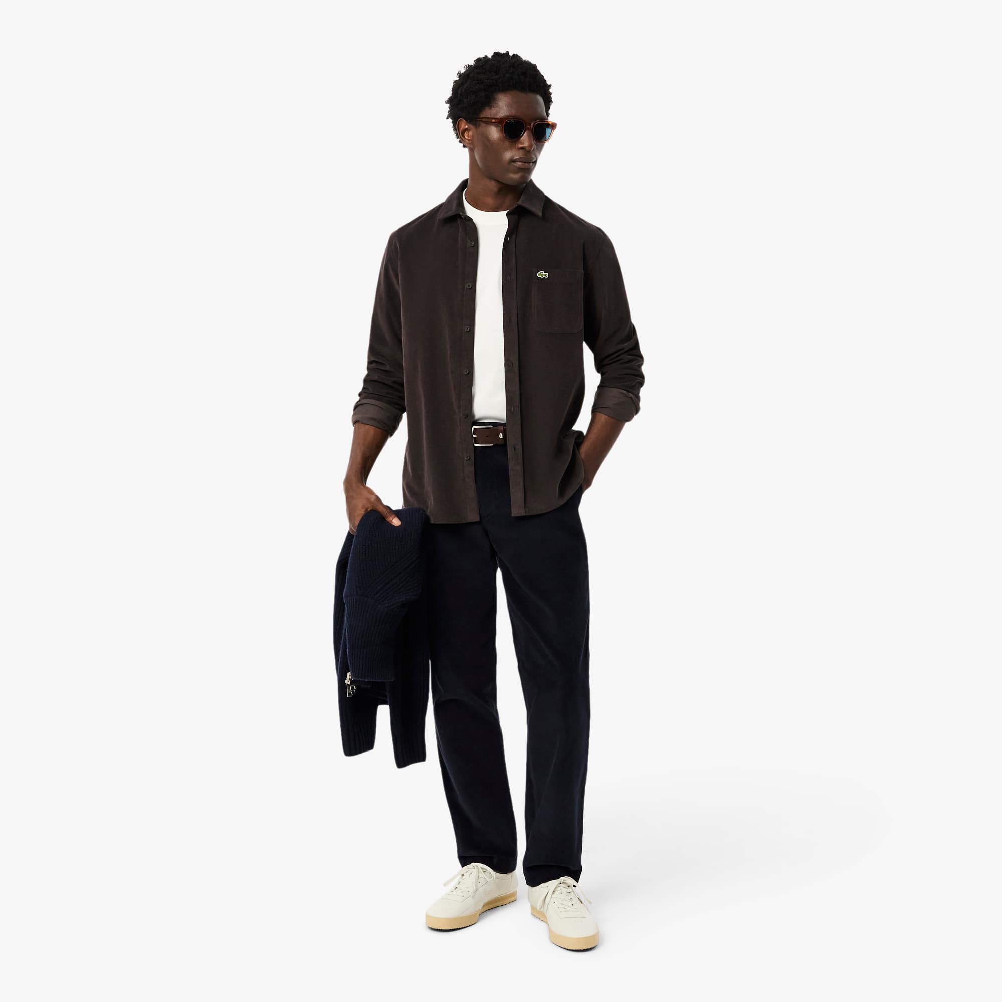 Men's Regular Fit Corduroy Chino Pants - Abysm blue