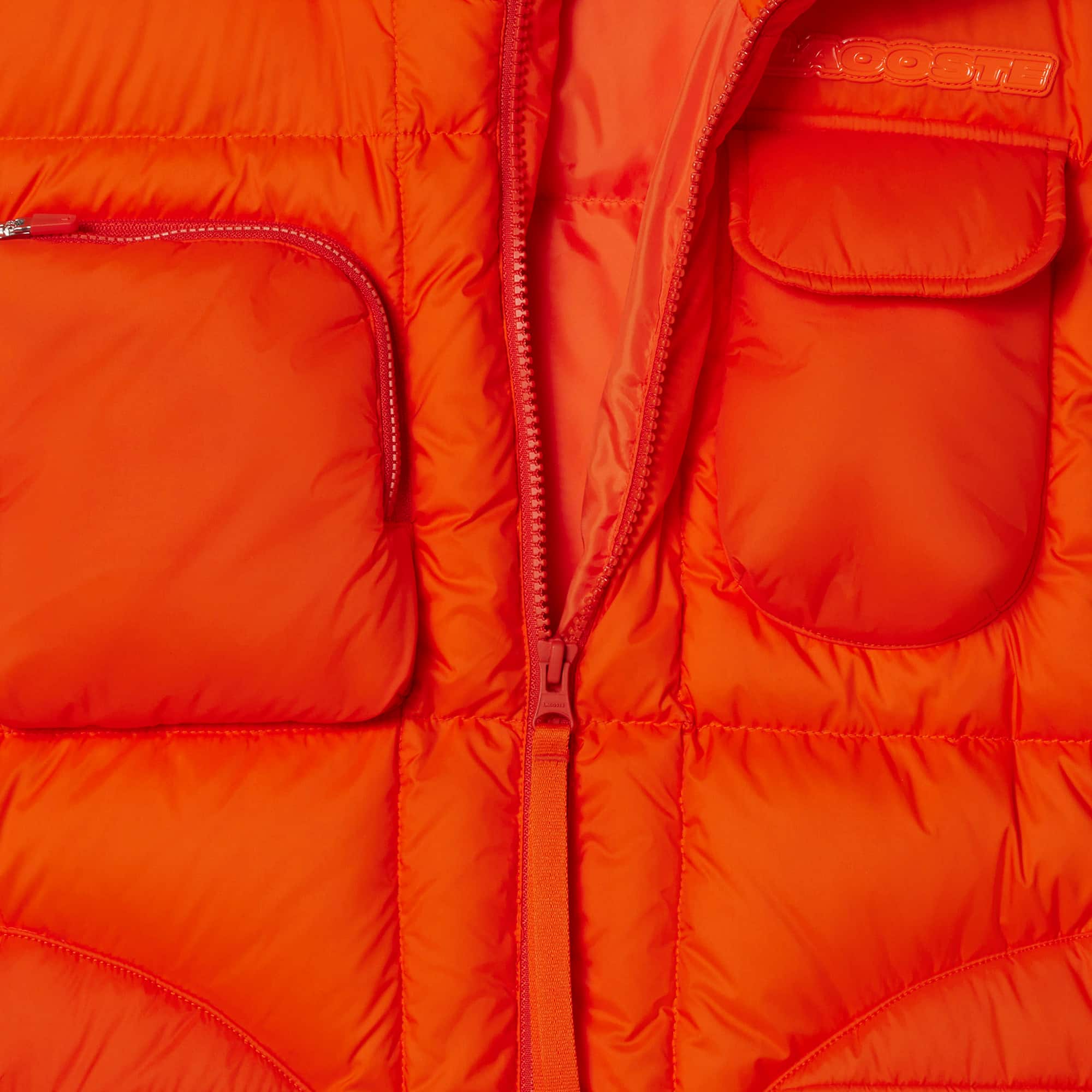 Men's Water-Repellent Puffer Vest - Orange