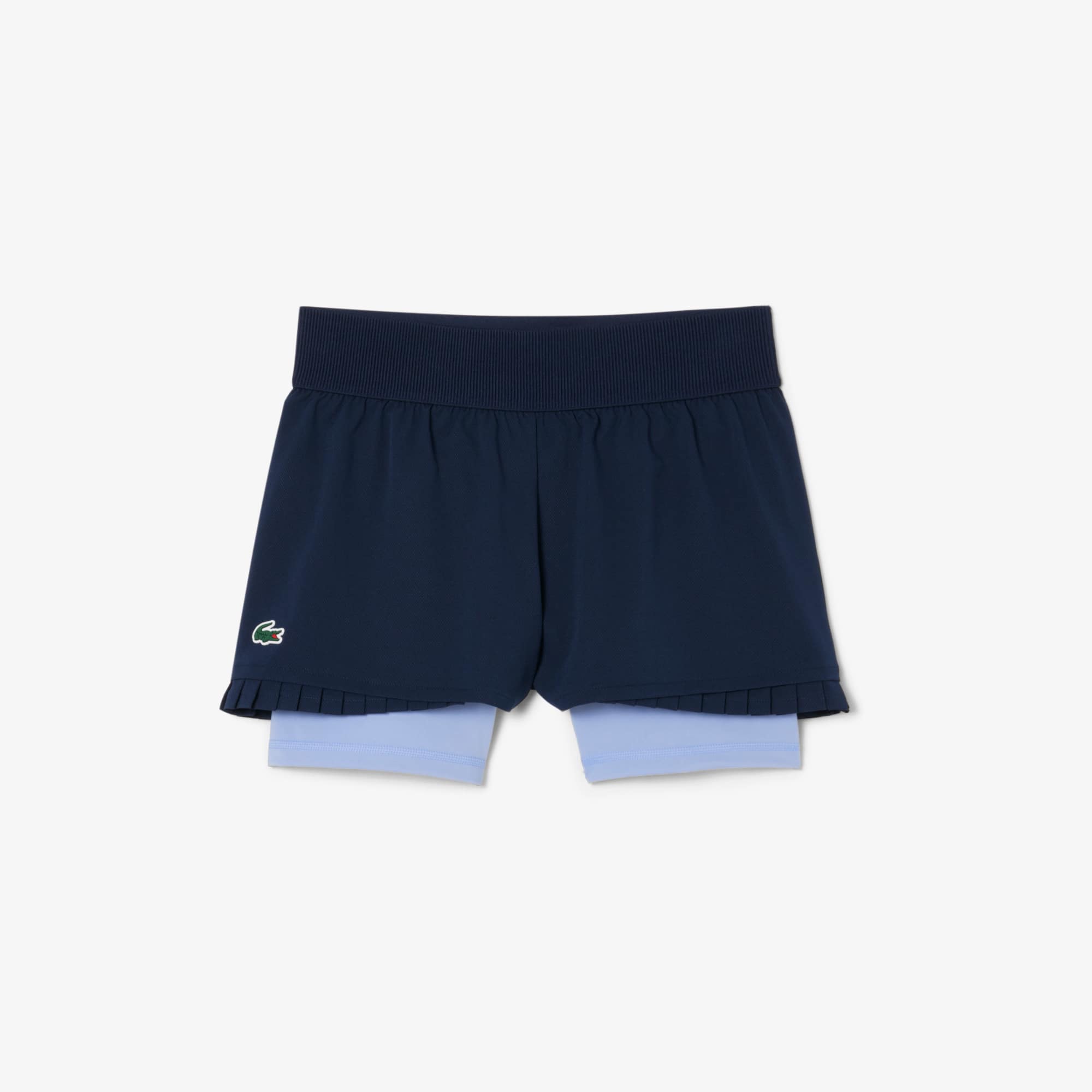 Women's Ultra Dry Lined Tennis Shorts - Navy Blue / Purple