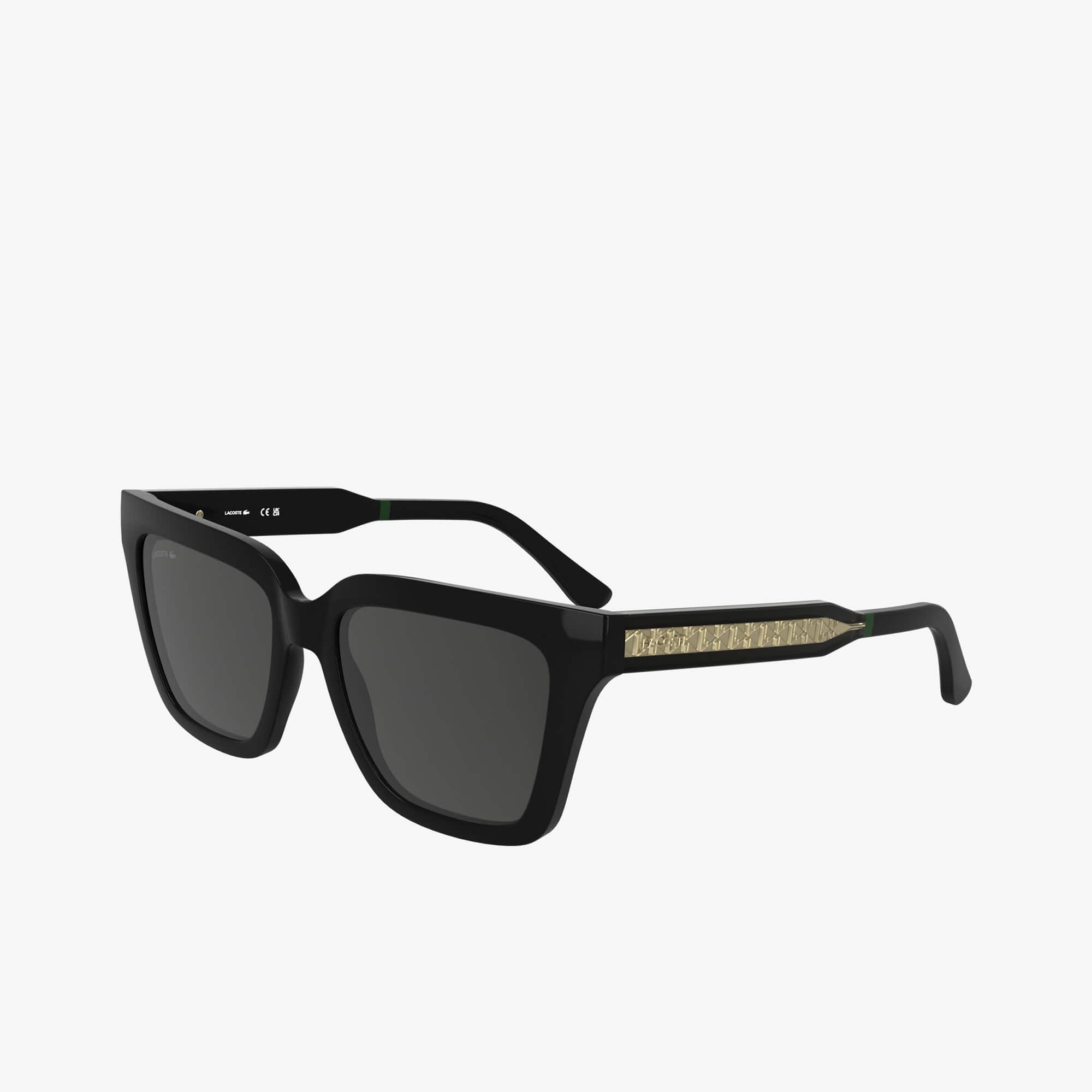 Monogram Rectangle Glasses - MATT BLACK