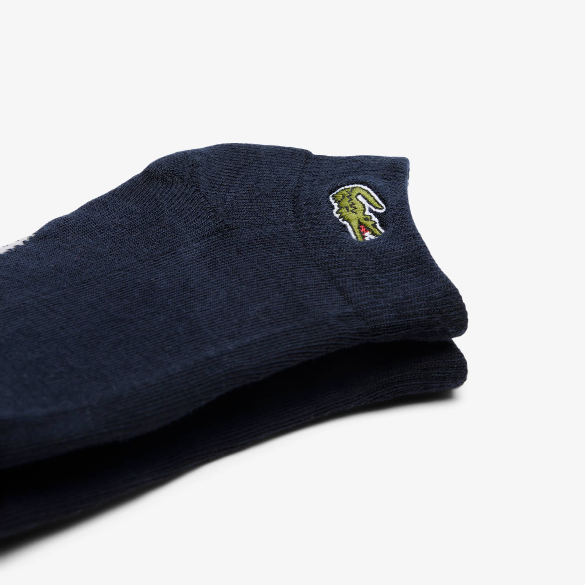 Men's Cotton Athletic Socks - Navy Blue / Grey Chine