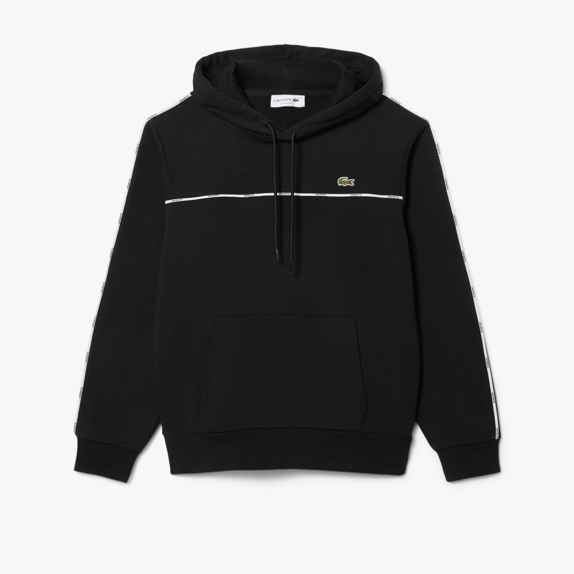 Men's Classic Fit Logo Stripe Sweatshirt - Black