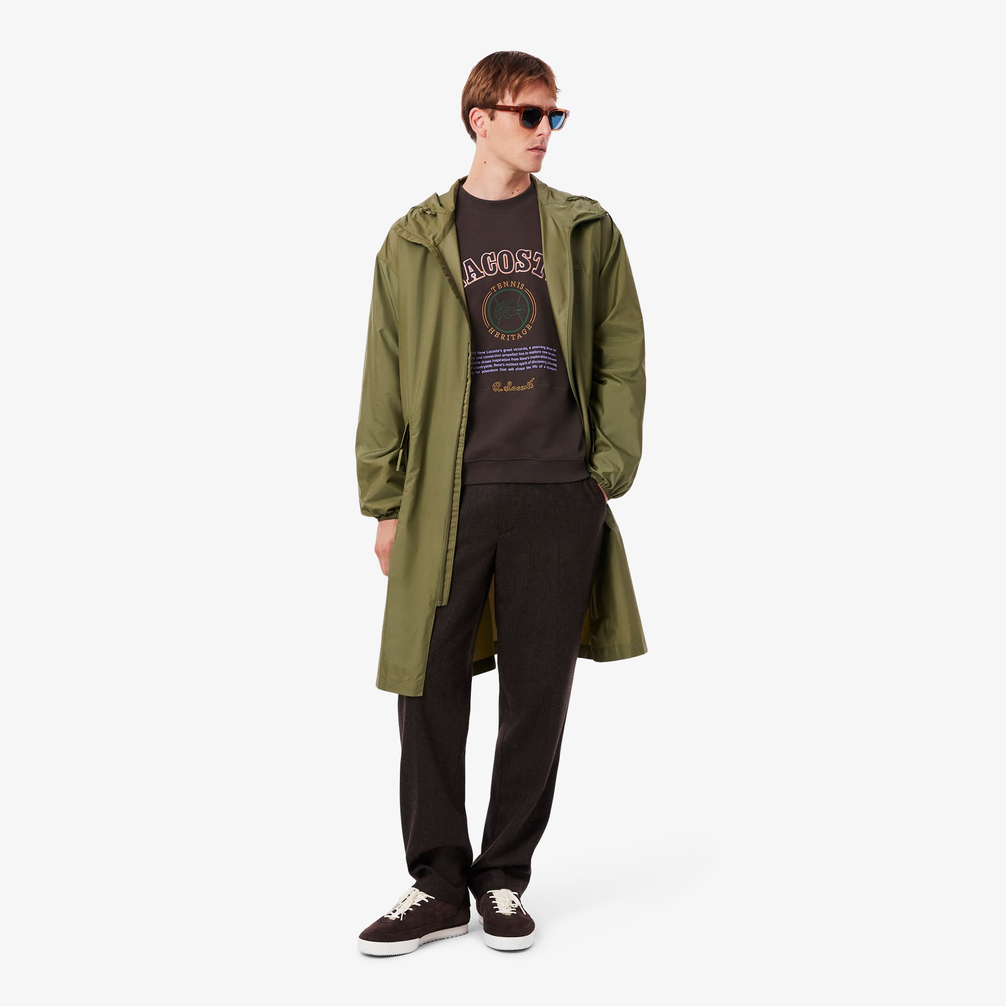 Men's Heritage Embroidery Fleece Sweatshirt - Brown