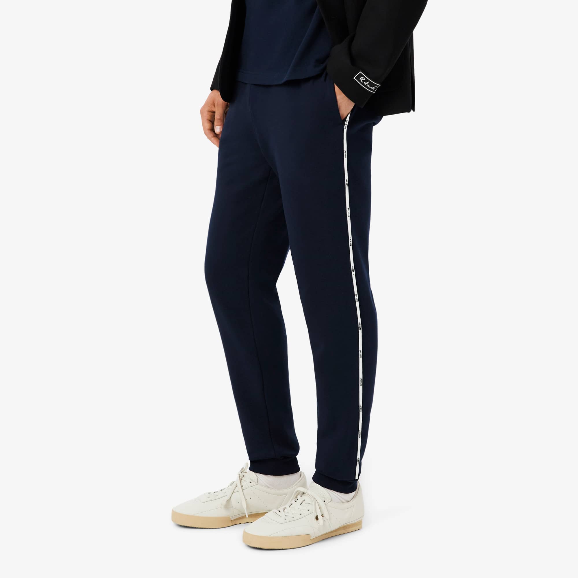 Men's Logo Trim Sweatpants - Navy Blue