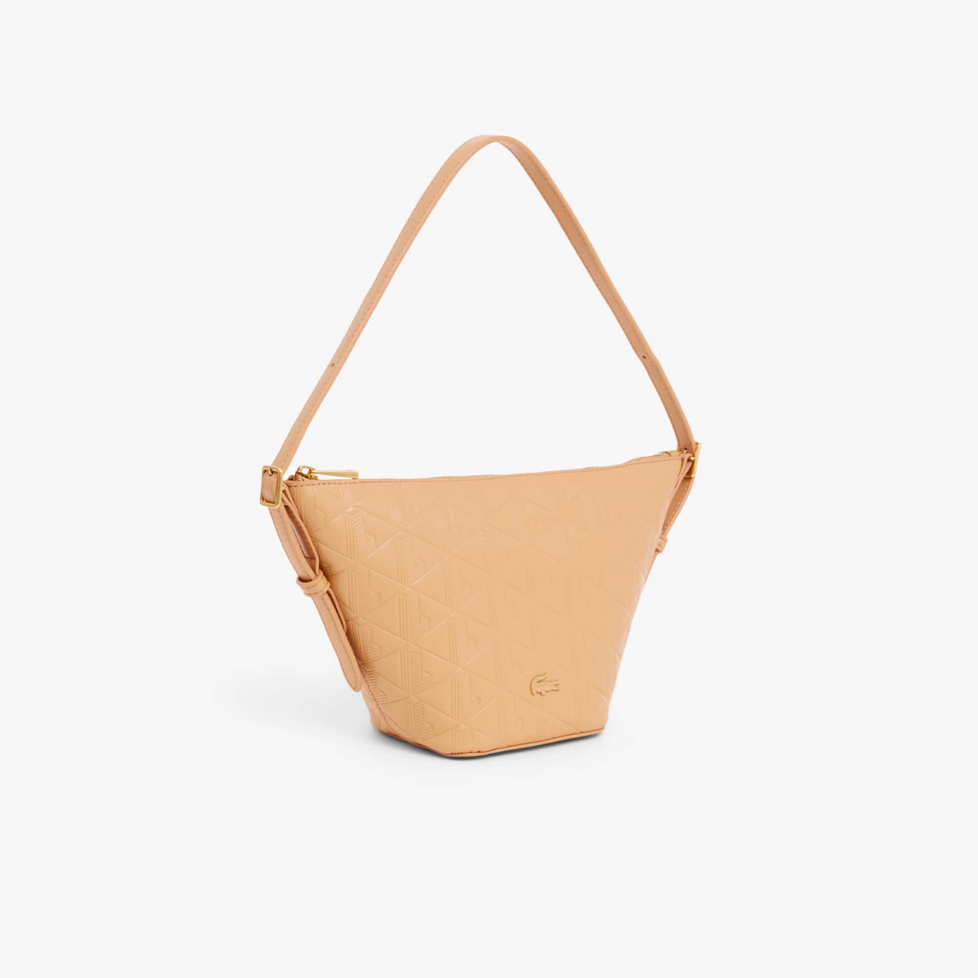 Small Maheki Embossed Leather Hobo Bag - DOE