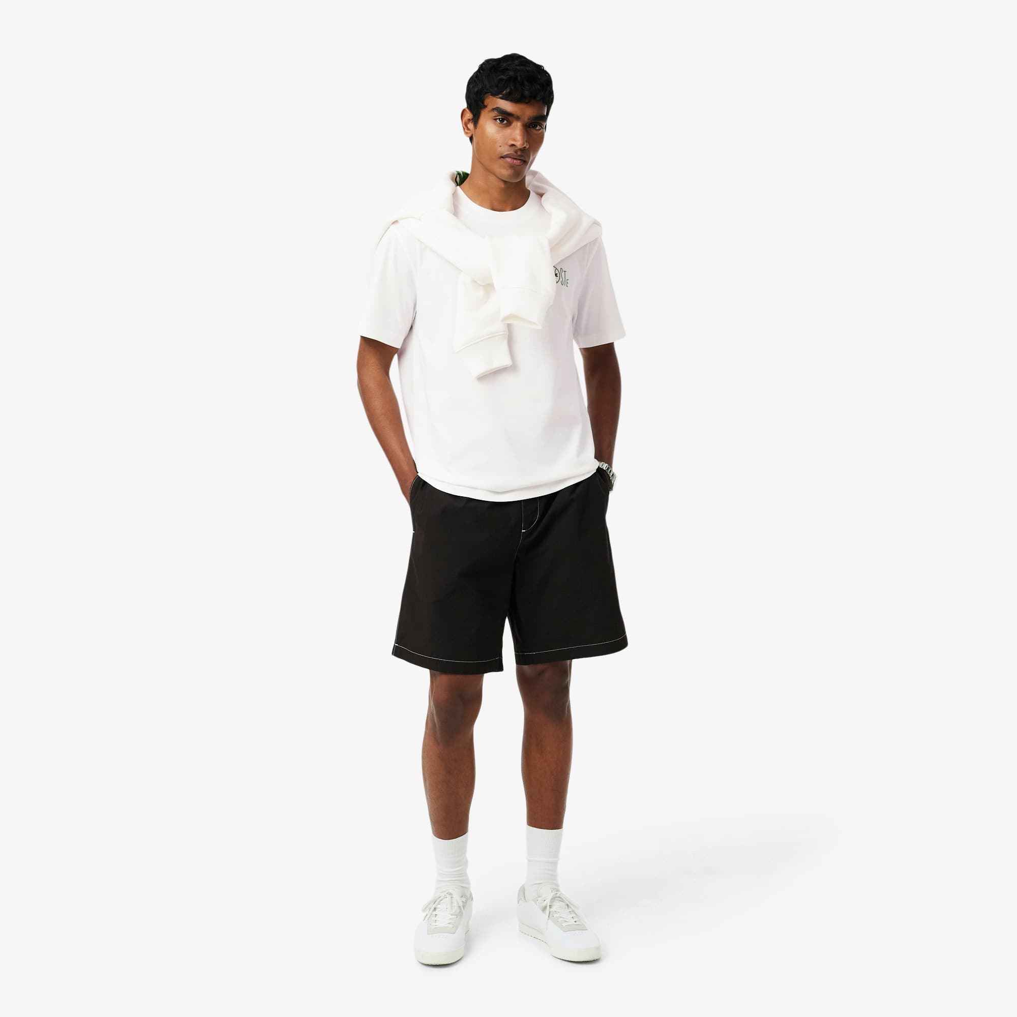 Printed Cotton T-Shirt - White