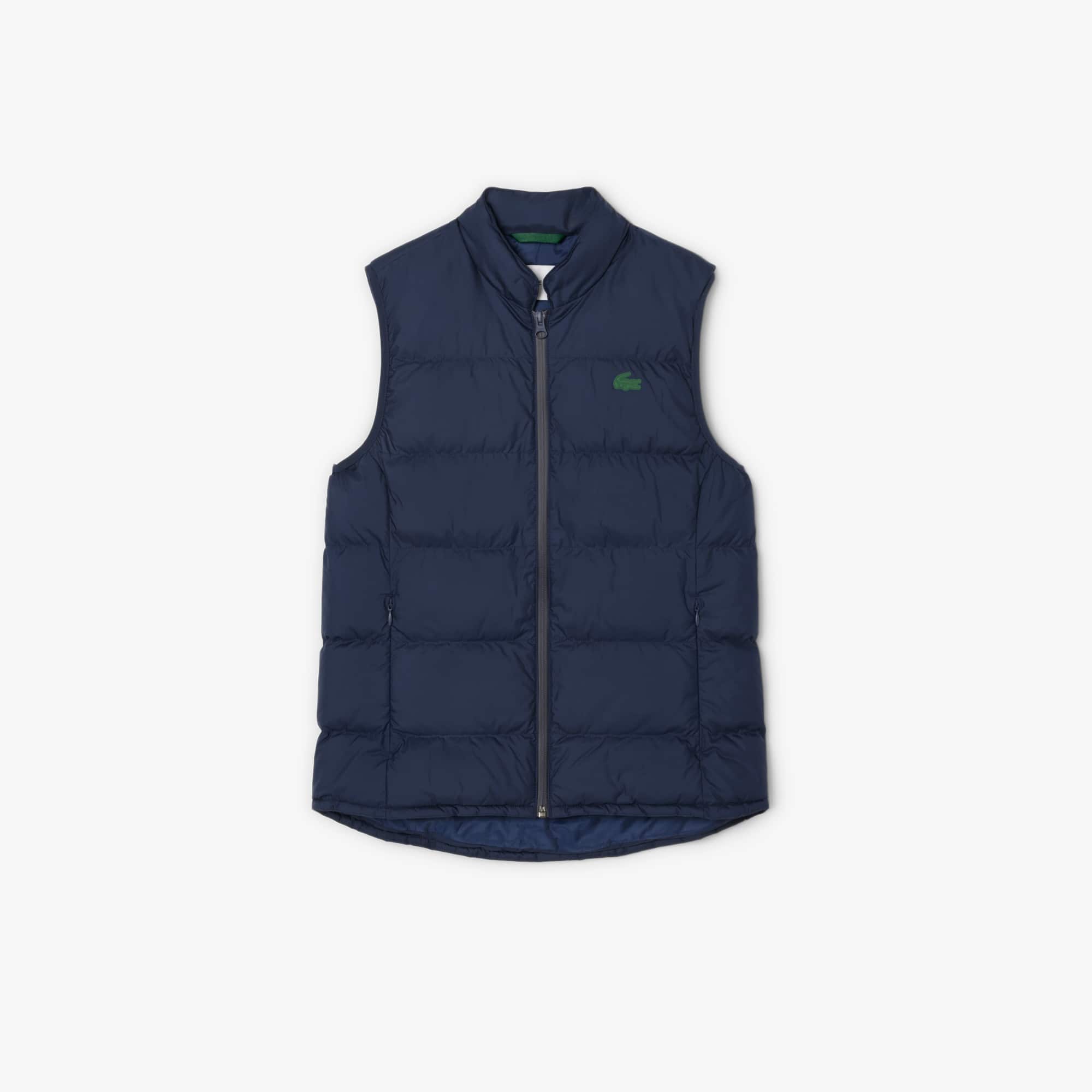 Women's Quilted Down Vest - Navy Blue