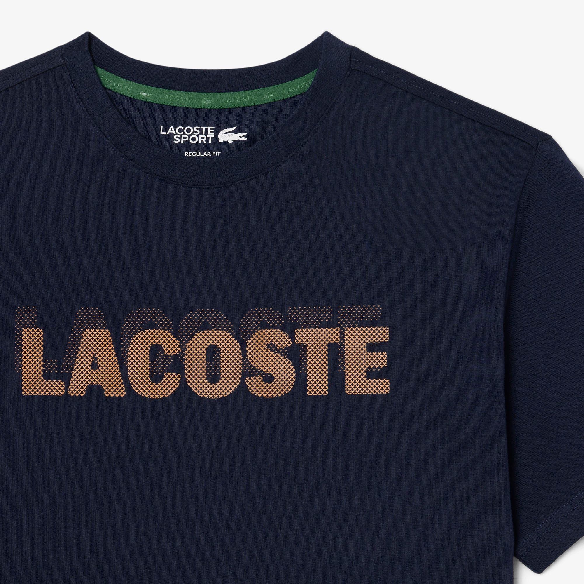 Ultra Dry Graphic Print Sport T-Shirt - Bleu Marine / Orange