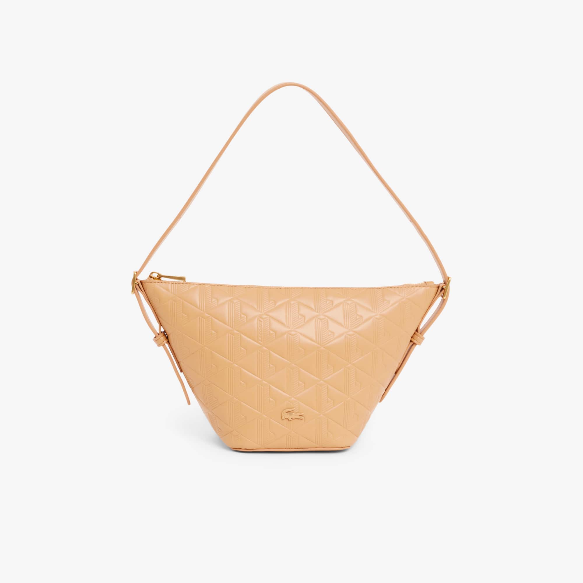 Small Maheki Embossed Leather Hobo Bag - DOE