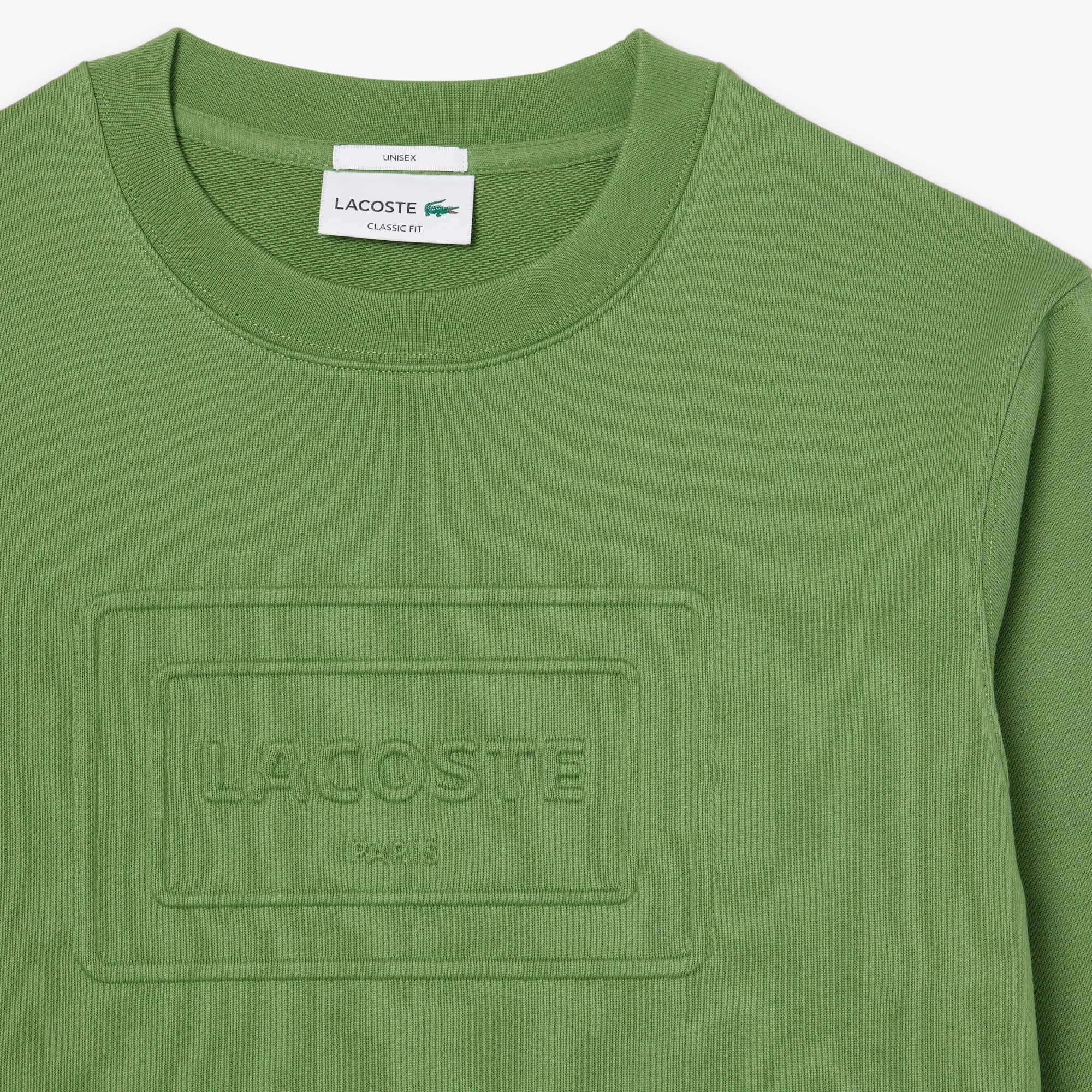 Embossed Fleece Sweatshirt - Green
