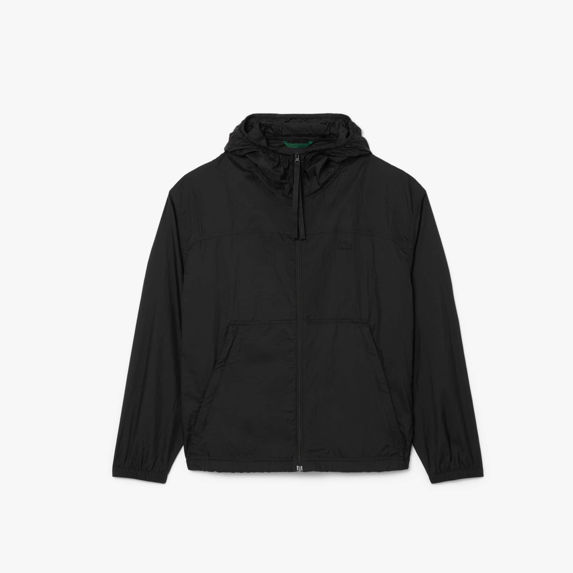 Men's Water-Repellent Nylon Jacket - Black