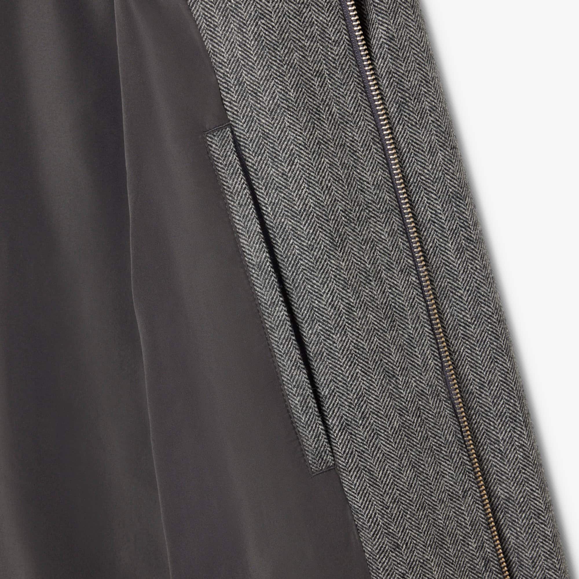 Men's Wool Harrington Jacket - Grey