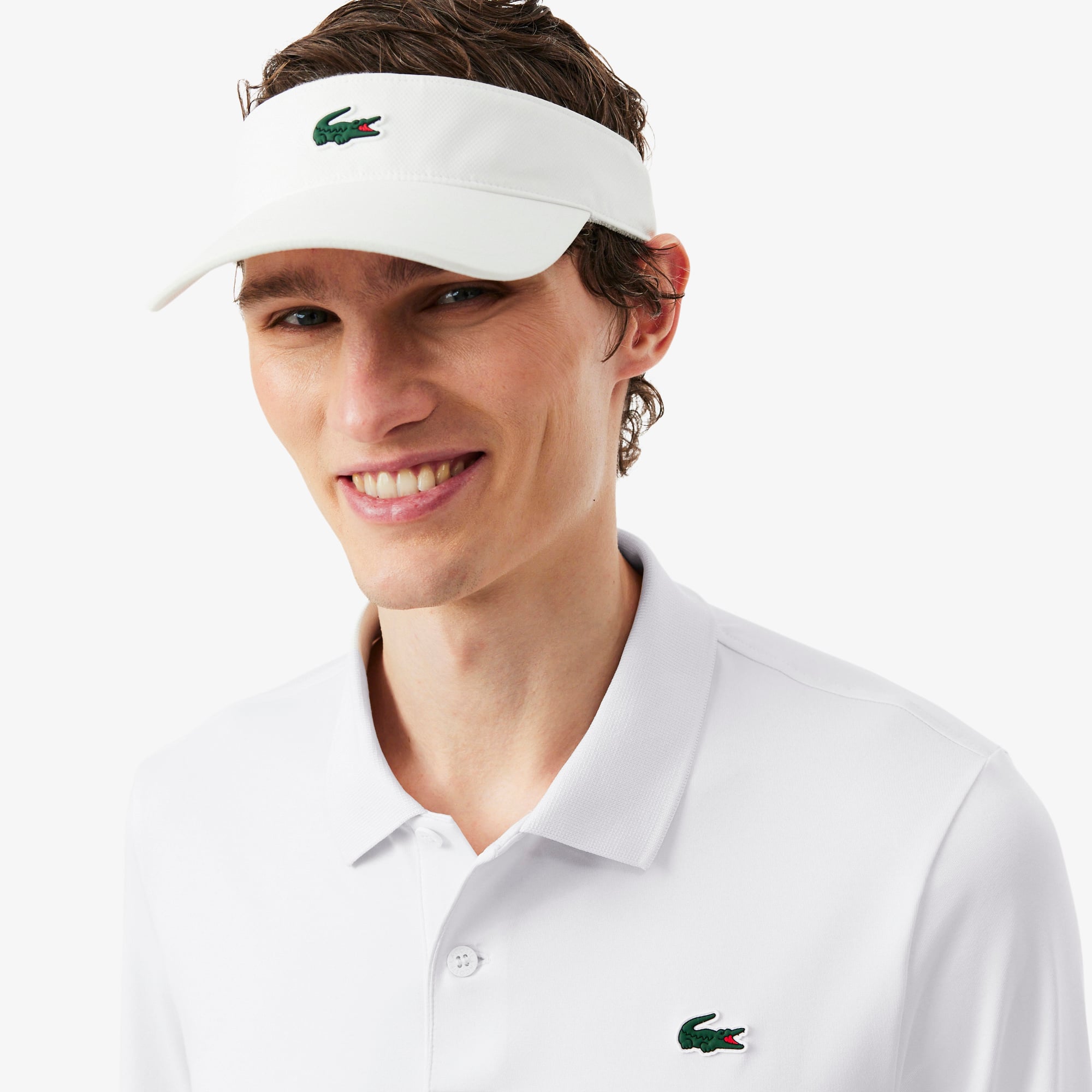 Regular Fit Ultra Dry Long Sleeved Golf Polo - White