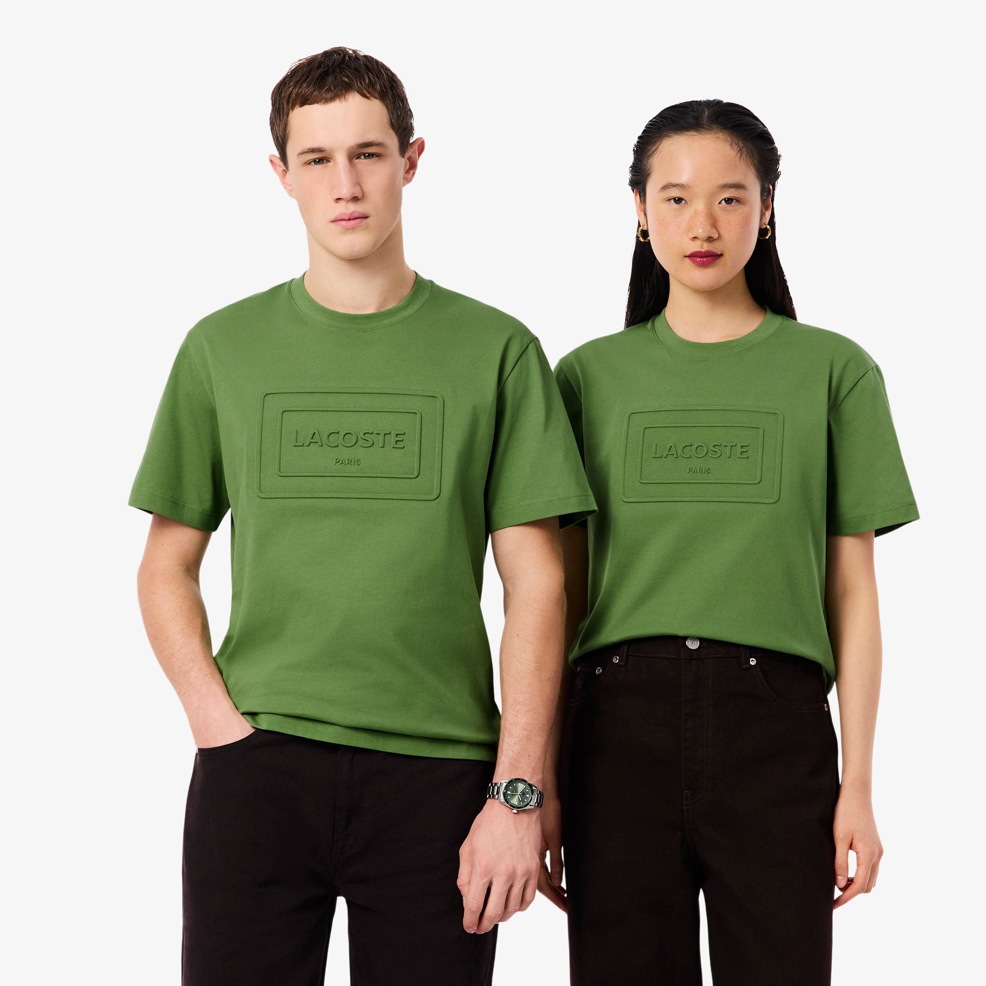 Embroidered Cotton T-Shirt - Green