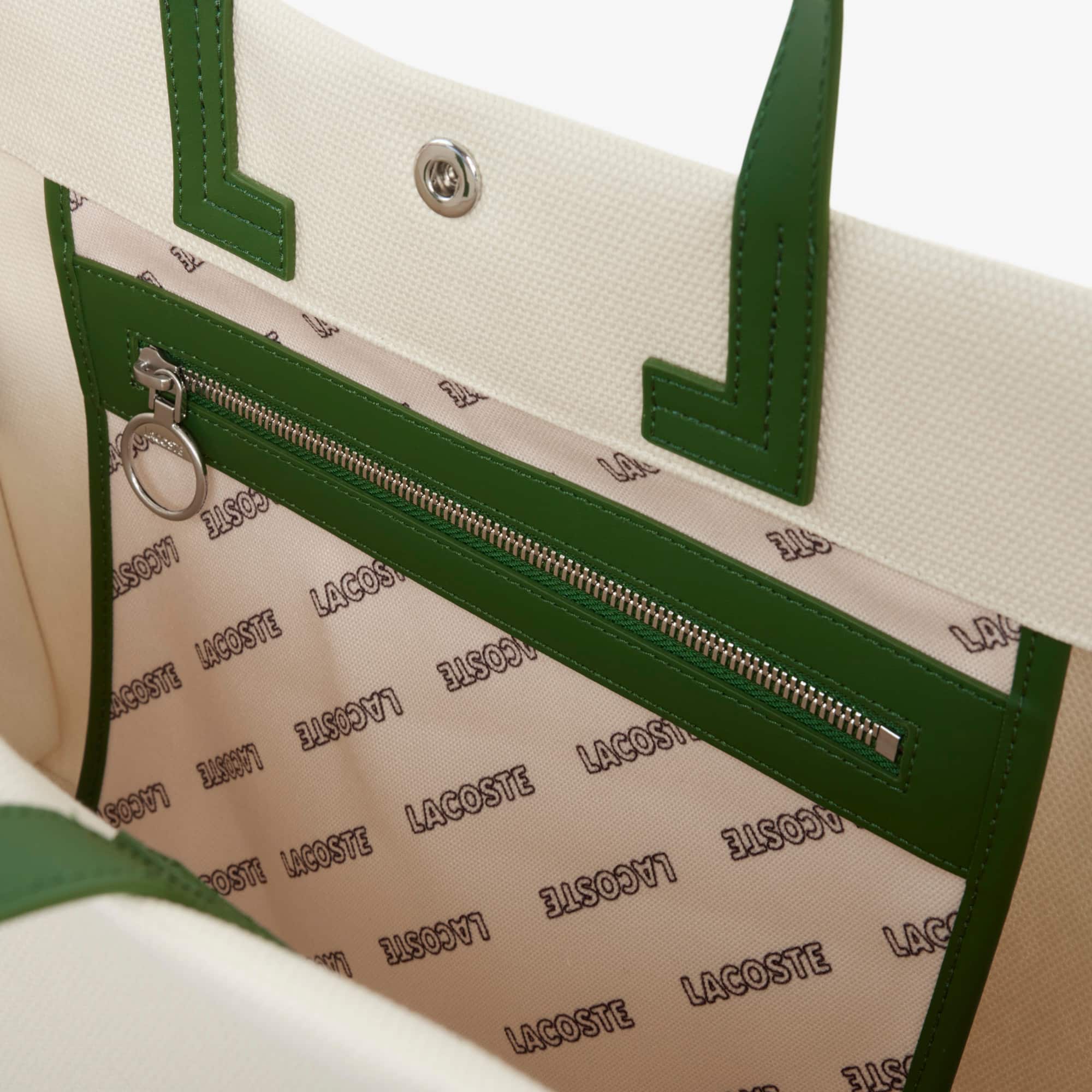 Large Heritage Canvas Tote - NATUREL VERT 132