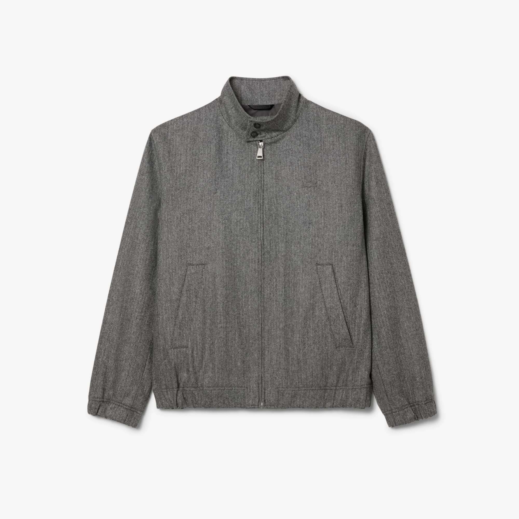 Men's Wool Harrington Jacket - Grey
