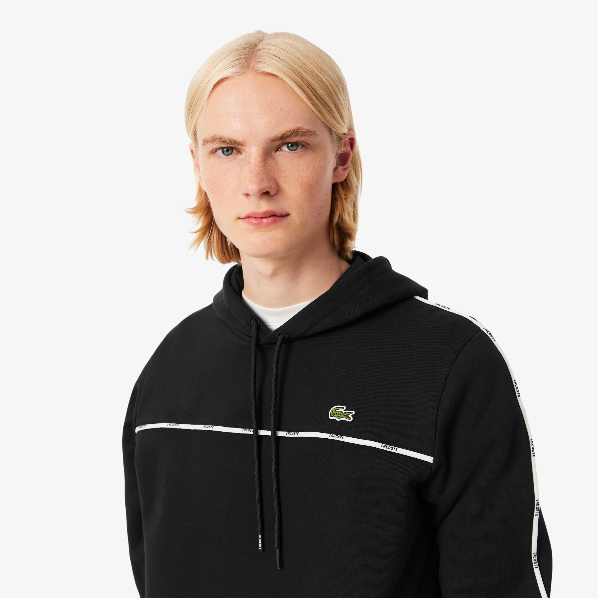 Men's Classic Fit Logo Stripe Sweatshirt - Black