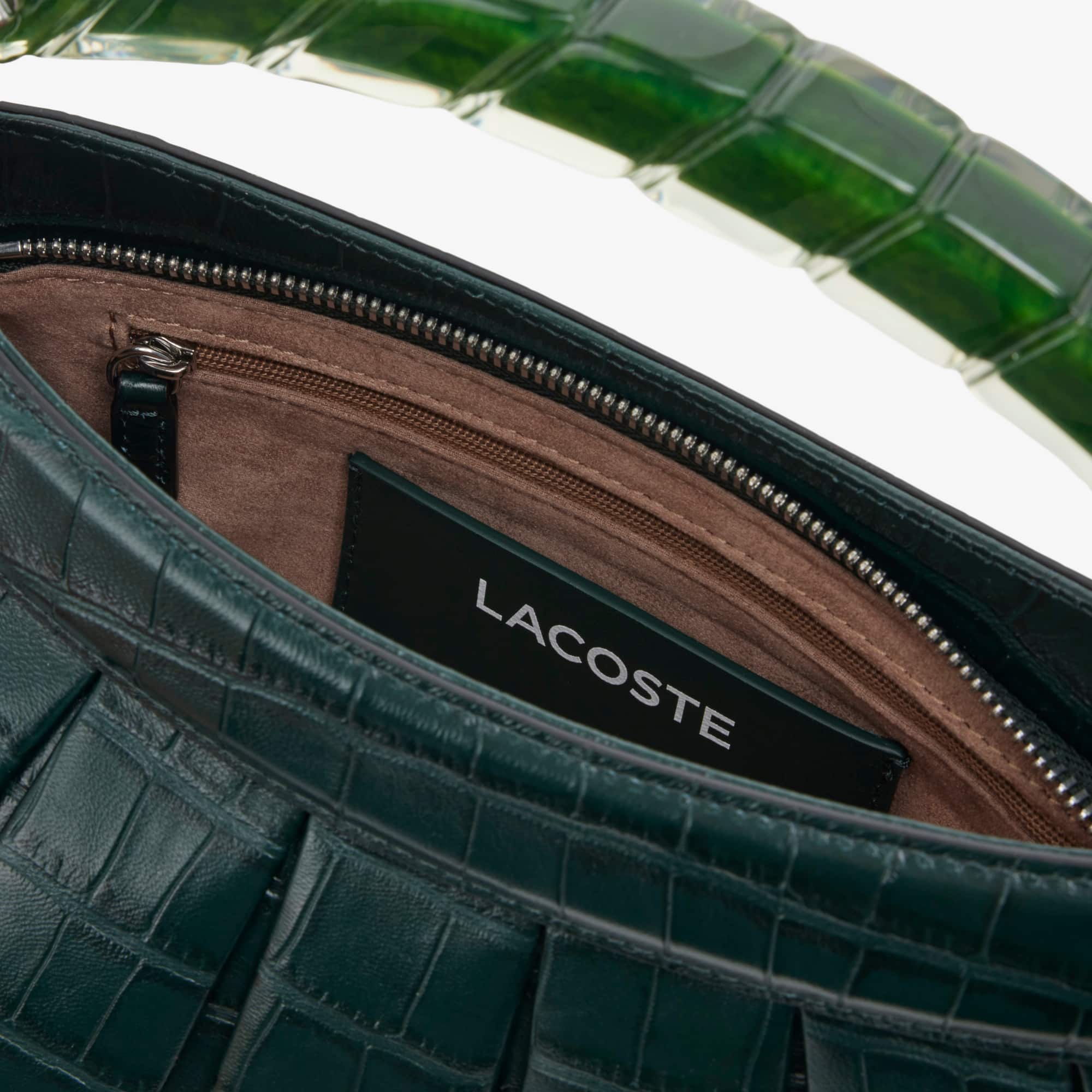 Runway H Lenglen Effect Leather Bag - Green gables