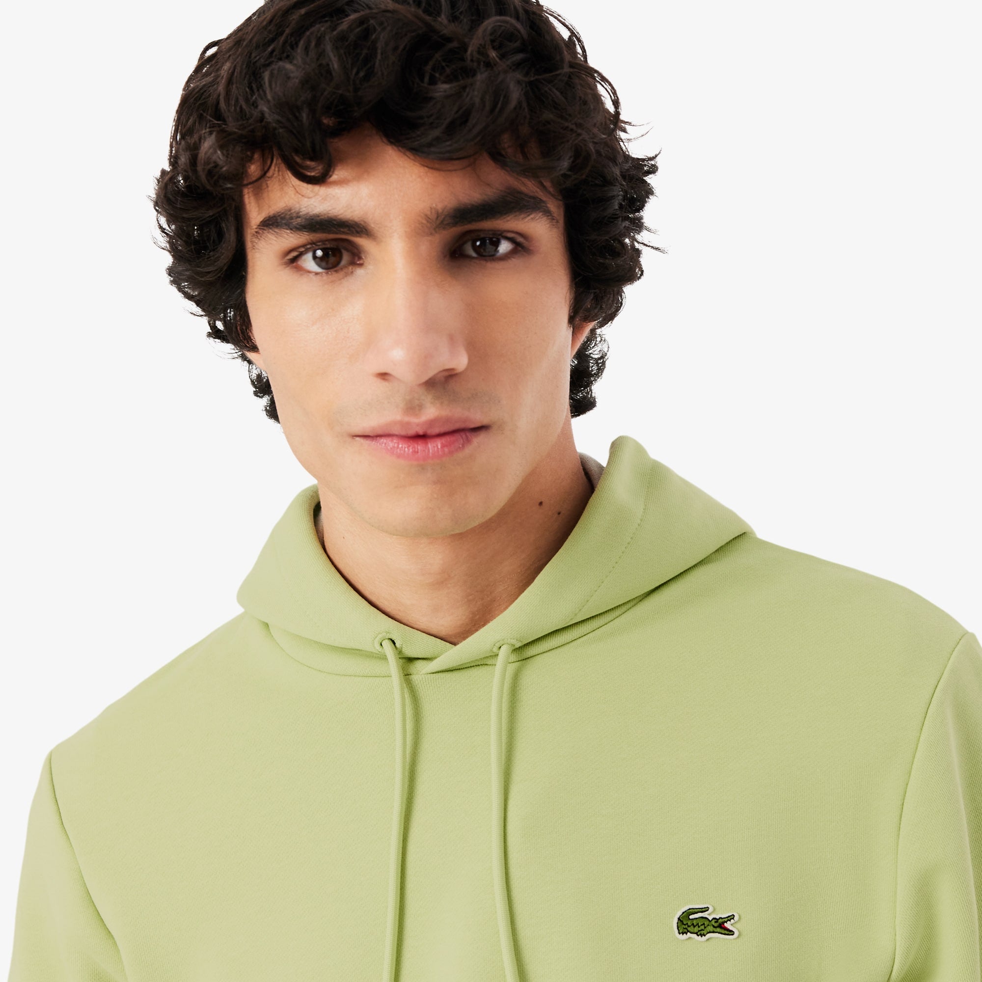 Men's Cotton Fleece Hoodie - Green