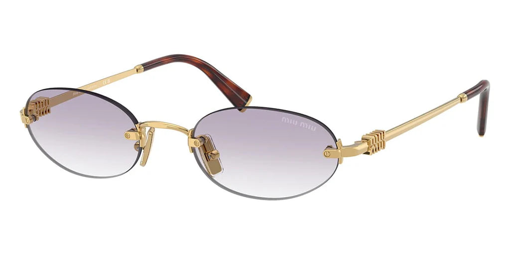 Miu Miu SMUA54S - ( Gold/Dark Grey to Clear Gradient)