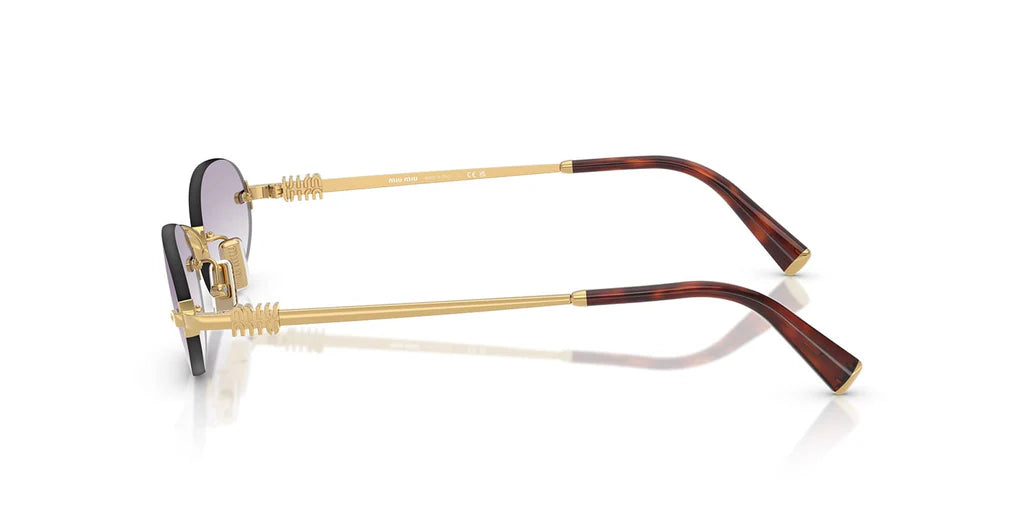 Miu Miu SMUA54S - ( Gold/Dark Grey to Clear Gradient)