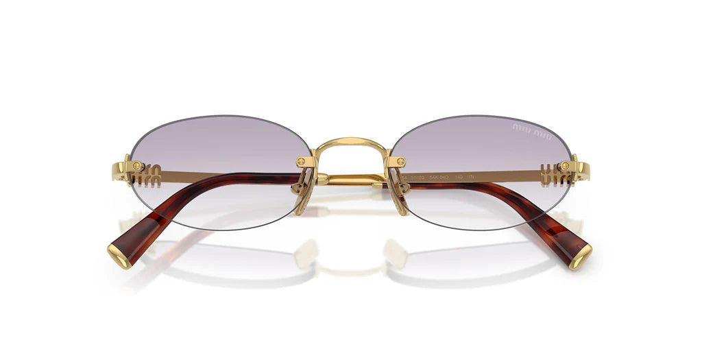Miu Miu SMUA54S - ( Gold/Dark Grey to Clear Gradient)