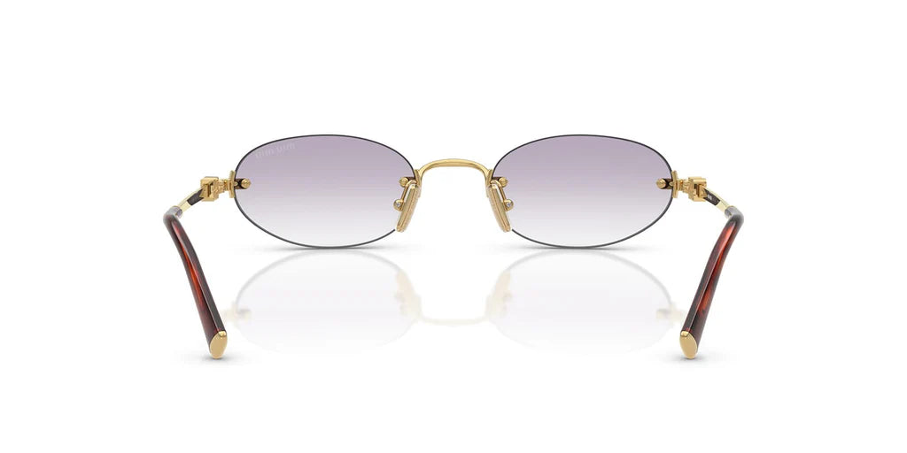 Miu Miu SMUA54S - ( Gold/Dark Grey to Clear Gradient)
