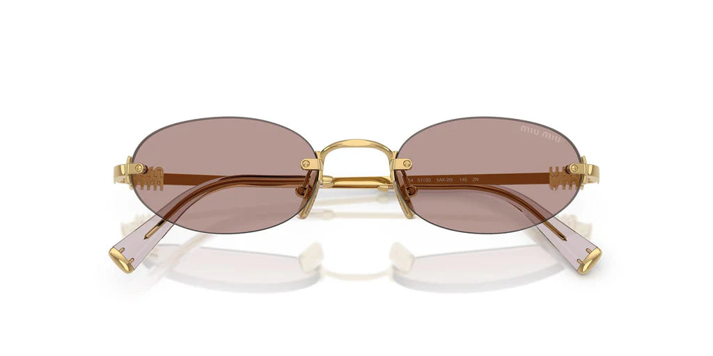 Miu Miu SMUA54S - (Gold/Light Purple Brown)
